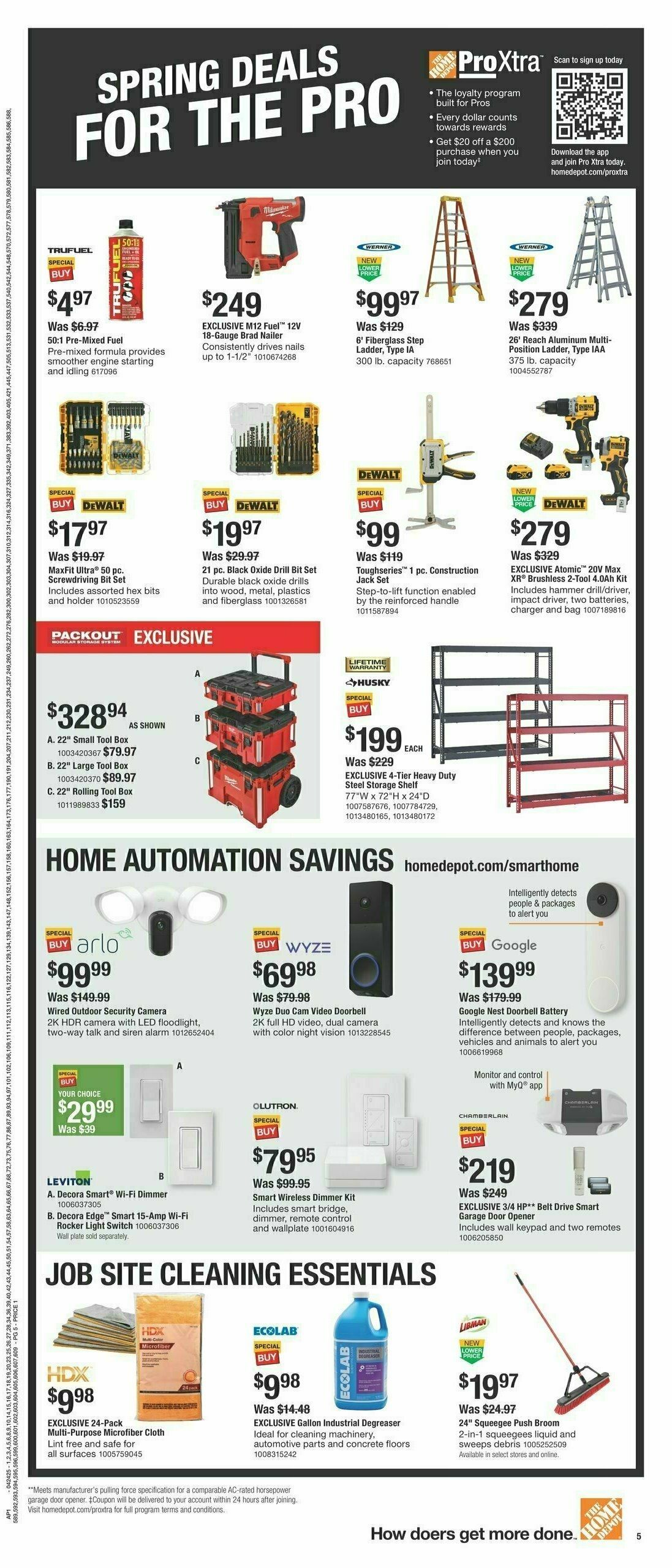 The Home Depot Spring Deals Weekly Ad from April 24