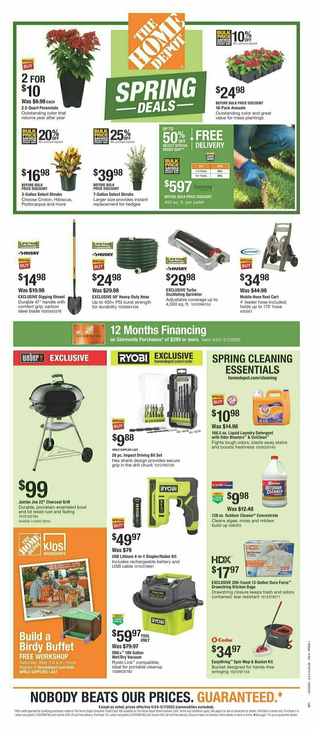 The Home Depot Spring Deals Weekly Ad from April 24