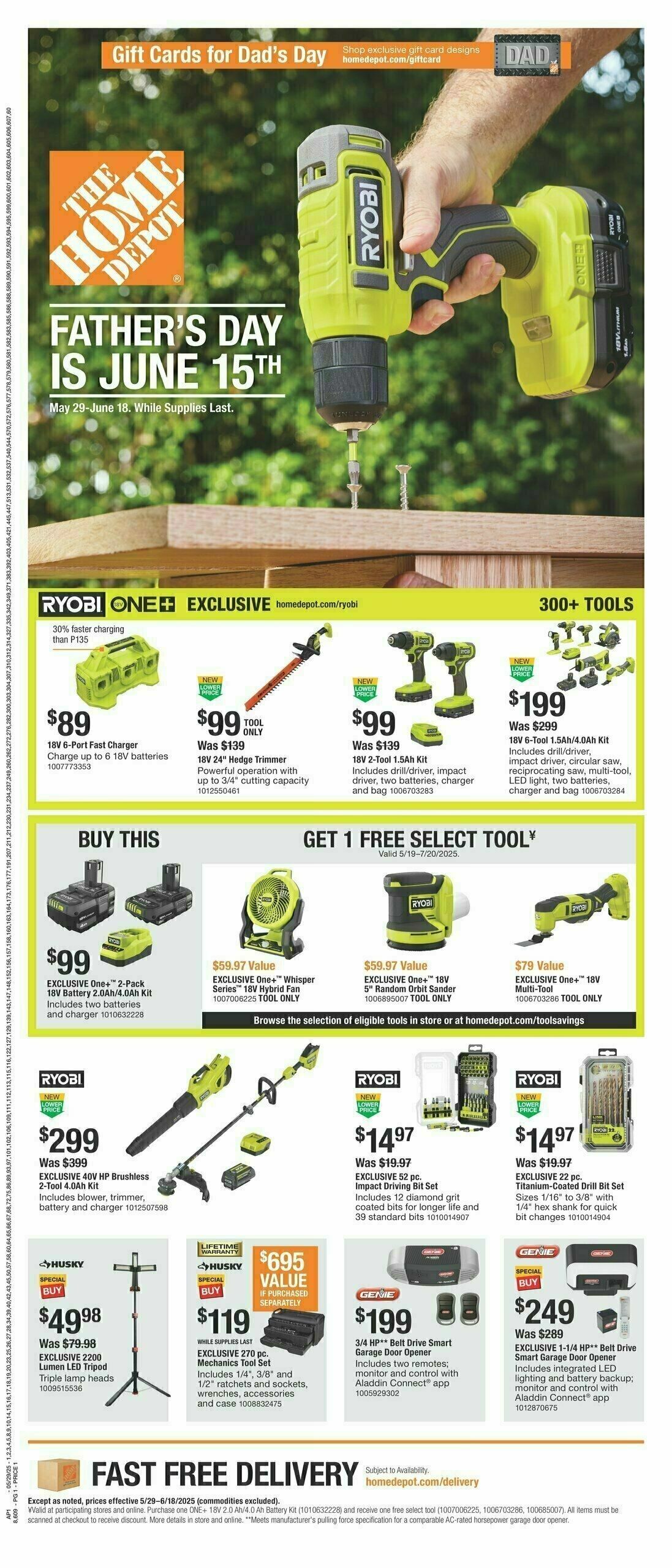 The Home Depot Father's Day Weekly Ad from May 29