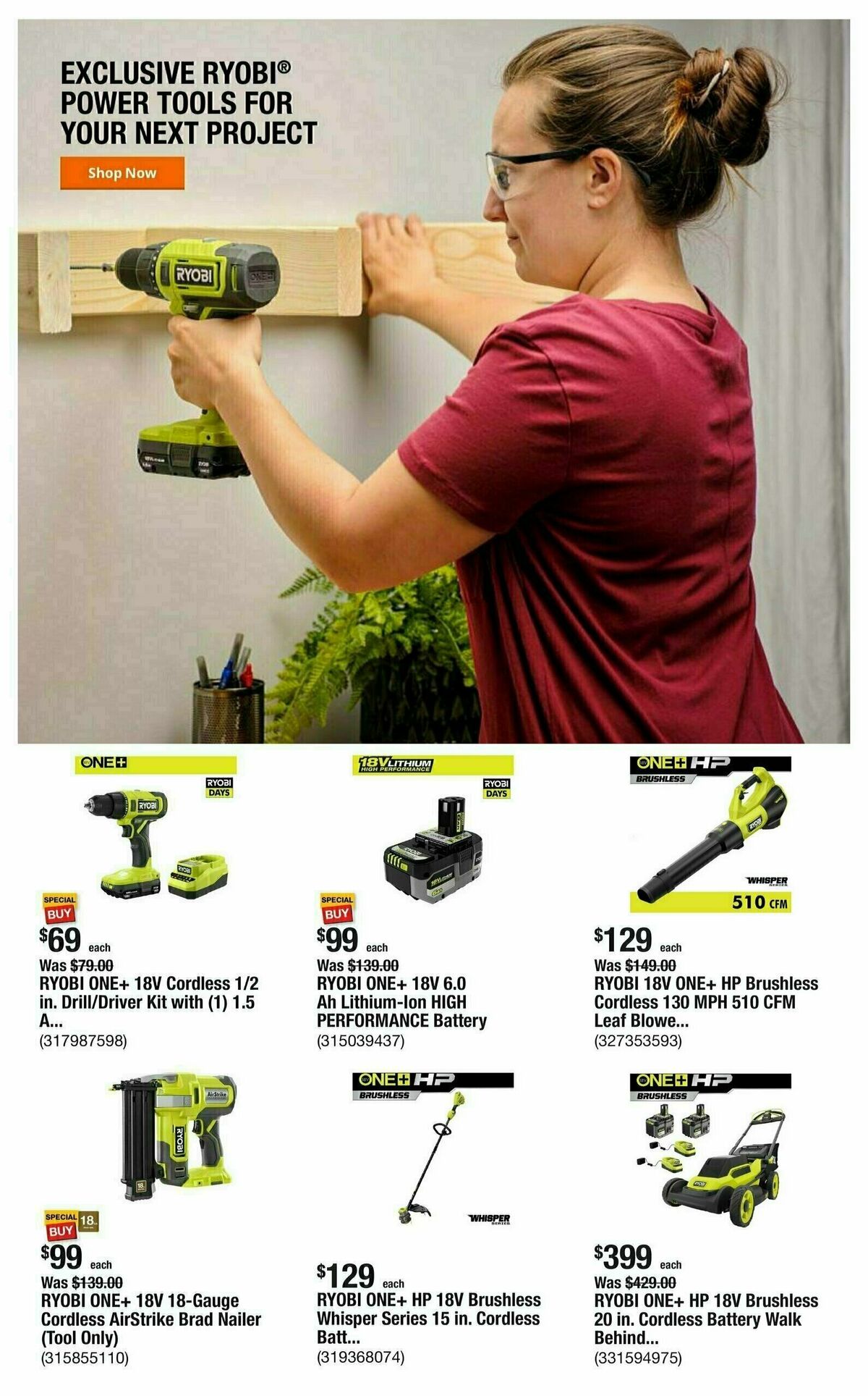 The Home Depot Weekly Ad from July 10