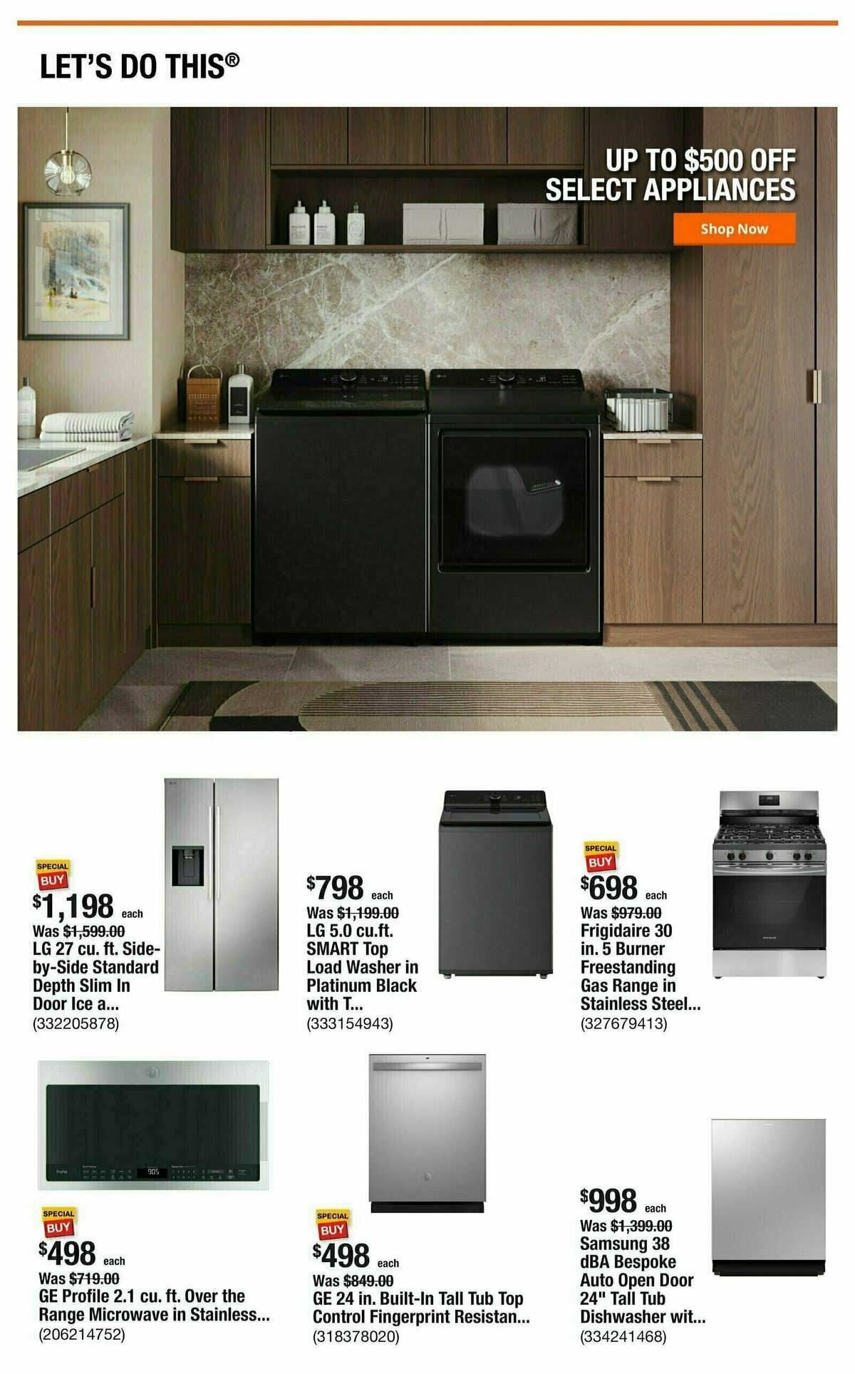 The Home Depot Weekly Ad from July 17