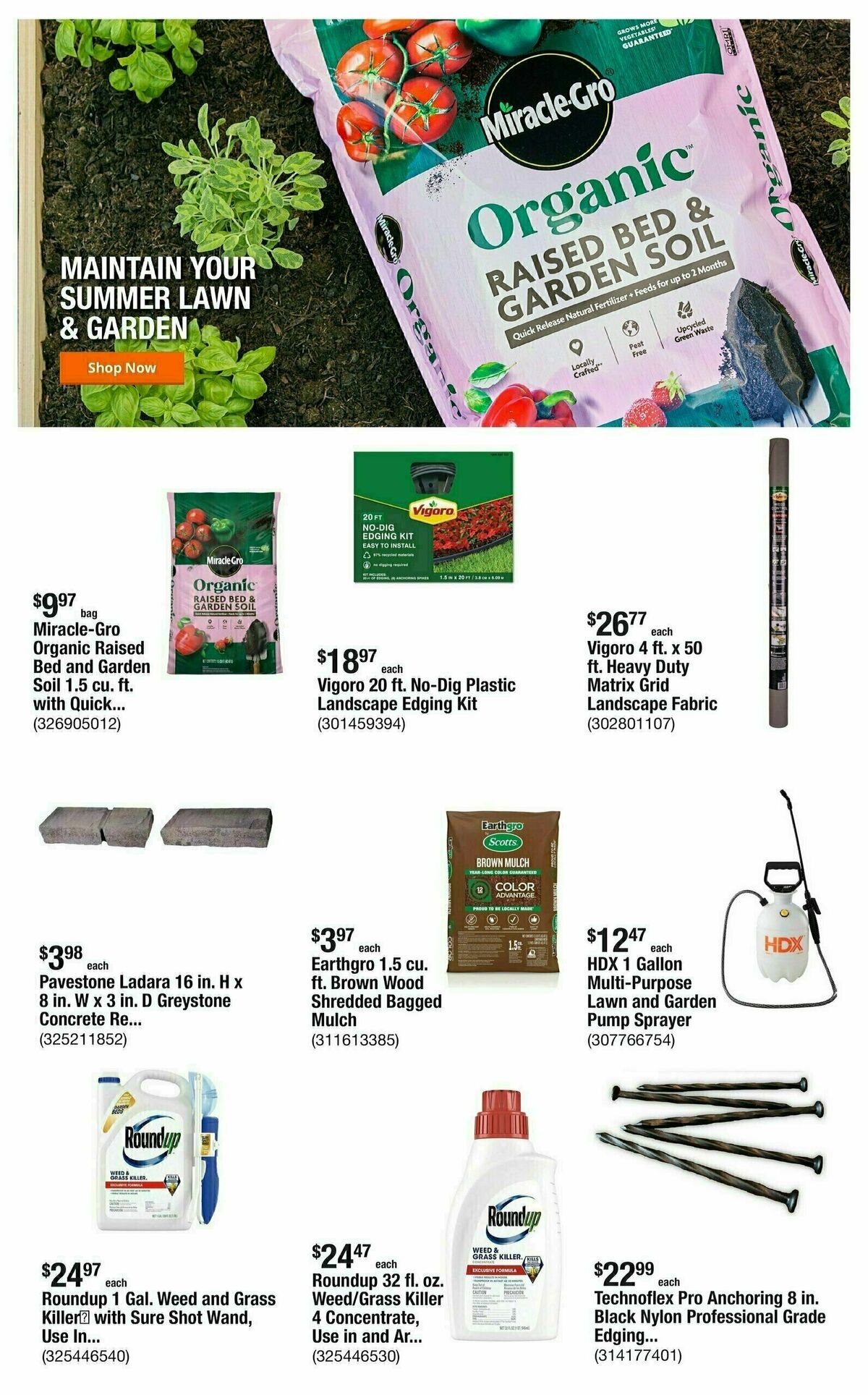 The Home Depot Weekly Ad from August 14