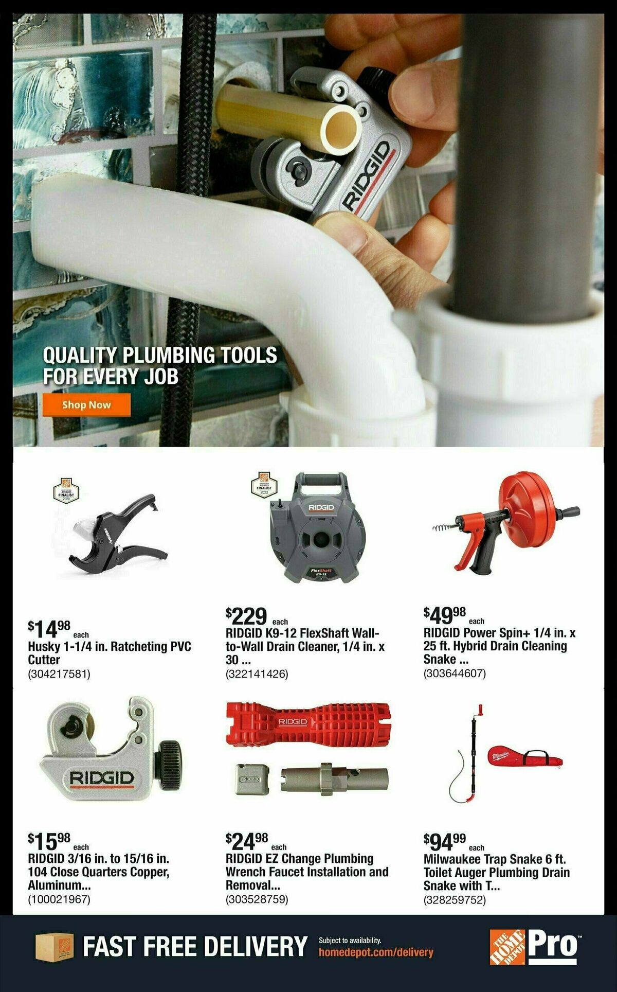 The Home Depot Weekly Ad from August 25