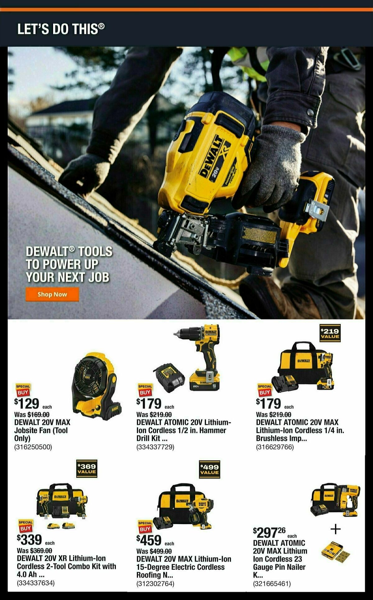 The Home Depot Weekly Ad from September 1