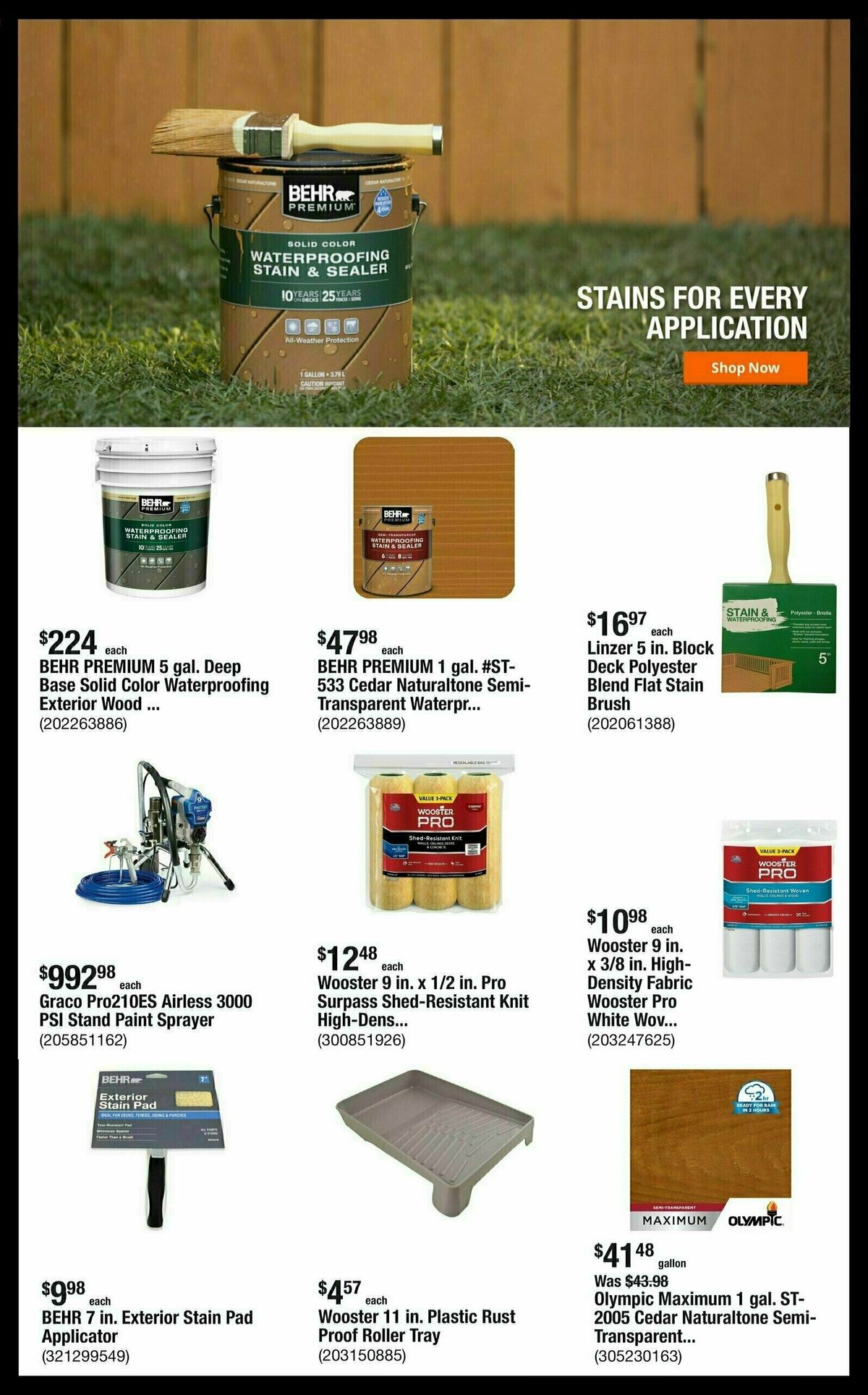 The Home Depot Weekly Ad from September 8