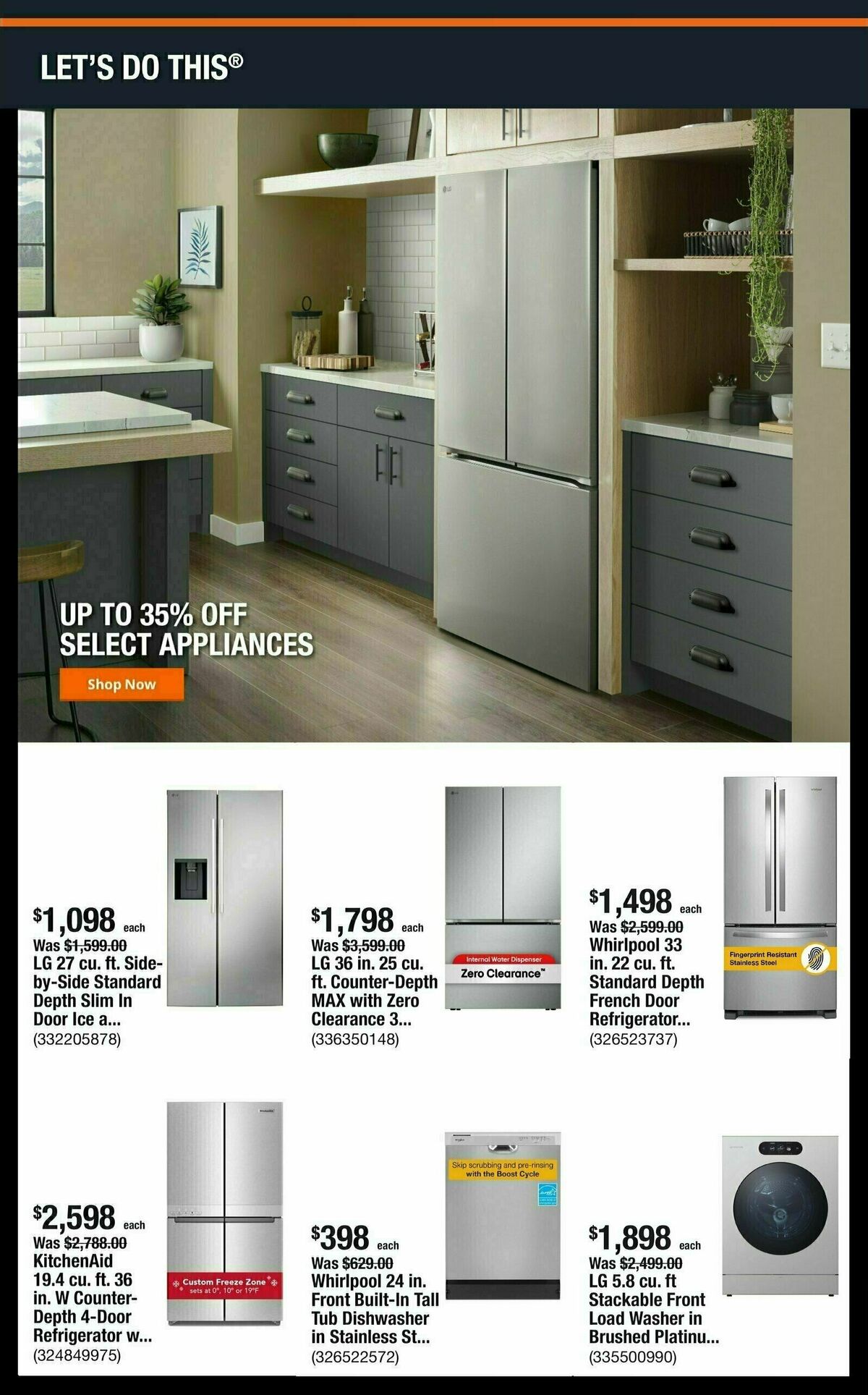 The Home Depot Weekly Ad from September 8