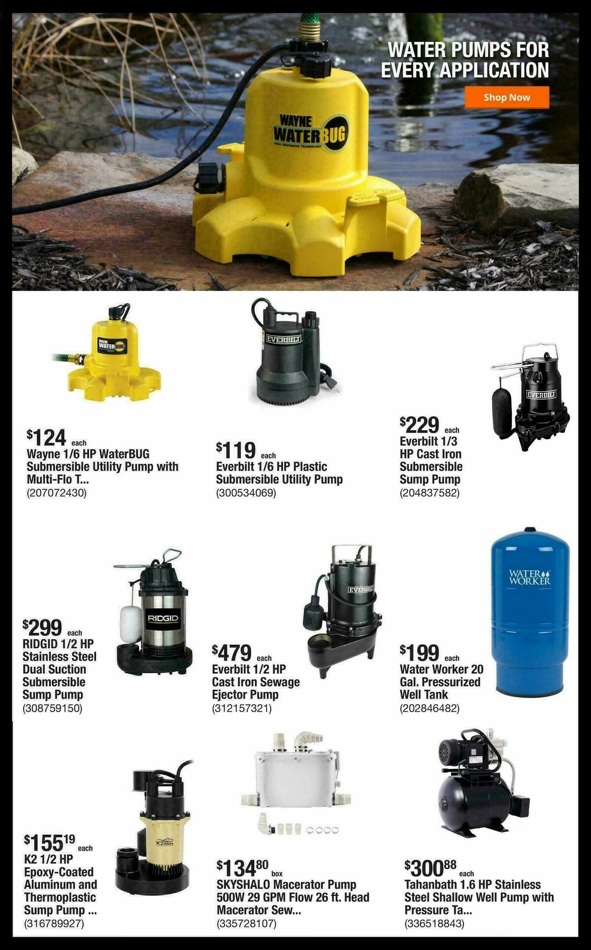 The Home Depot Weekly Ad from September 15