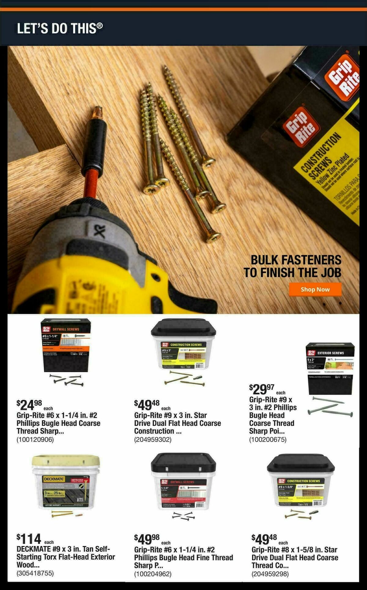 The Home Depot Weekly Ad from September 22
