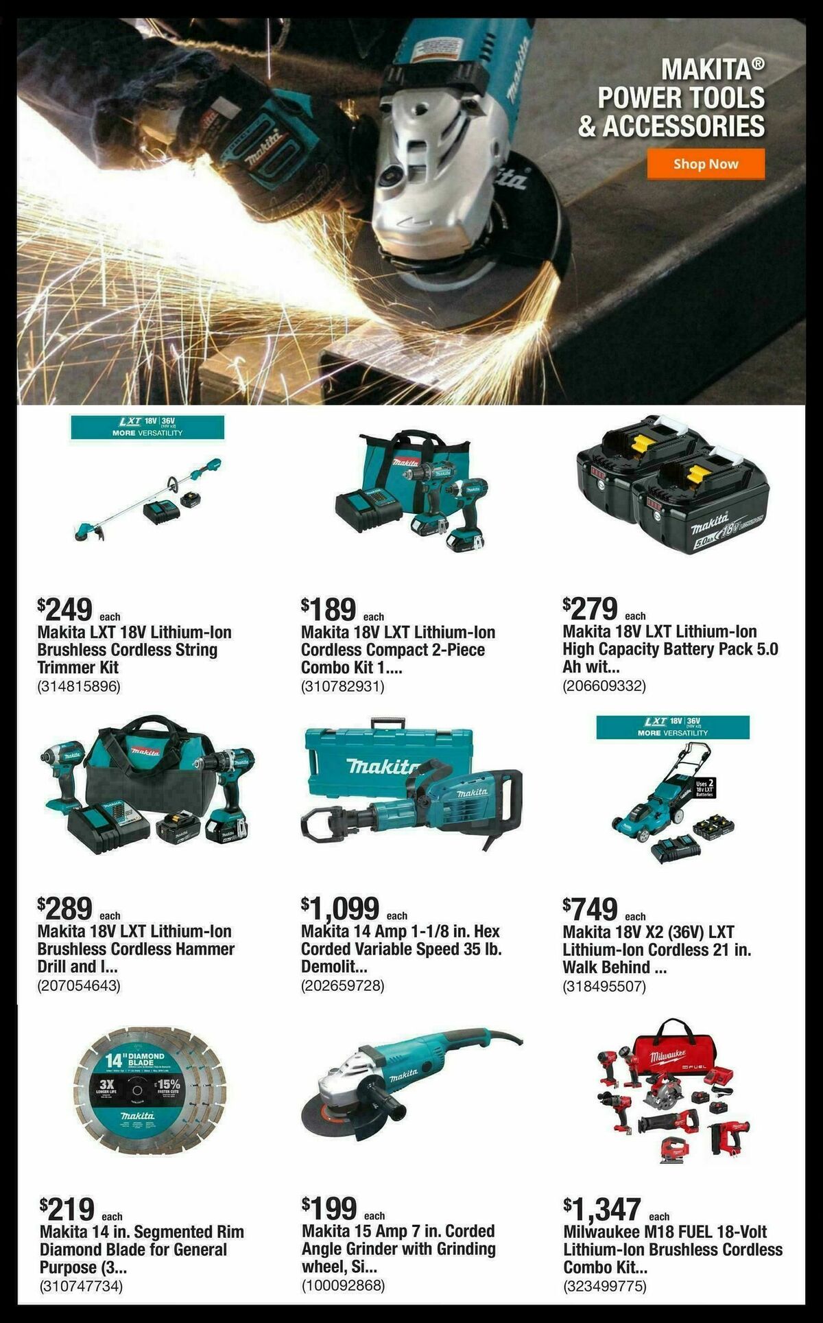 The Home Depot Weekly Ad from September 22