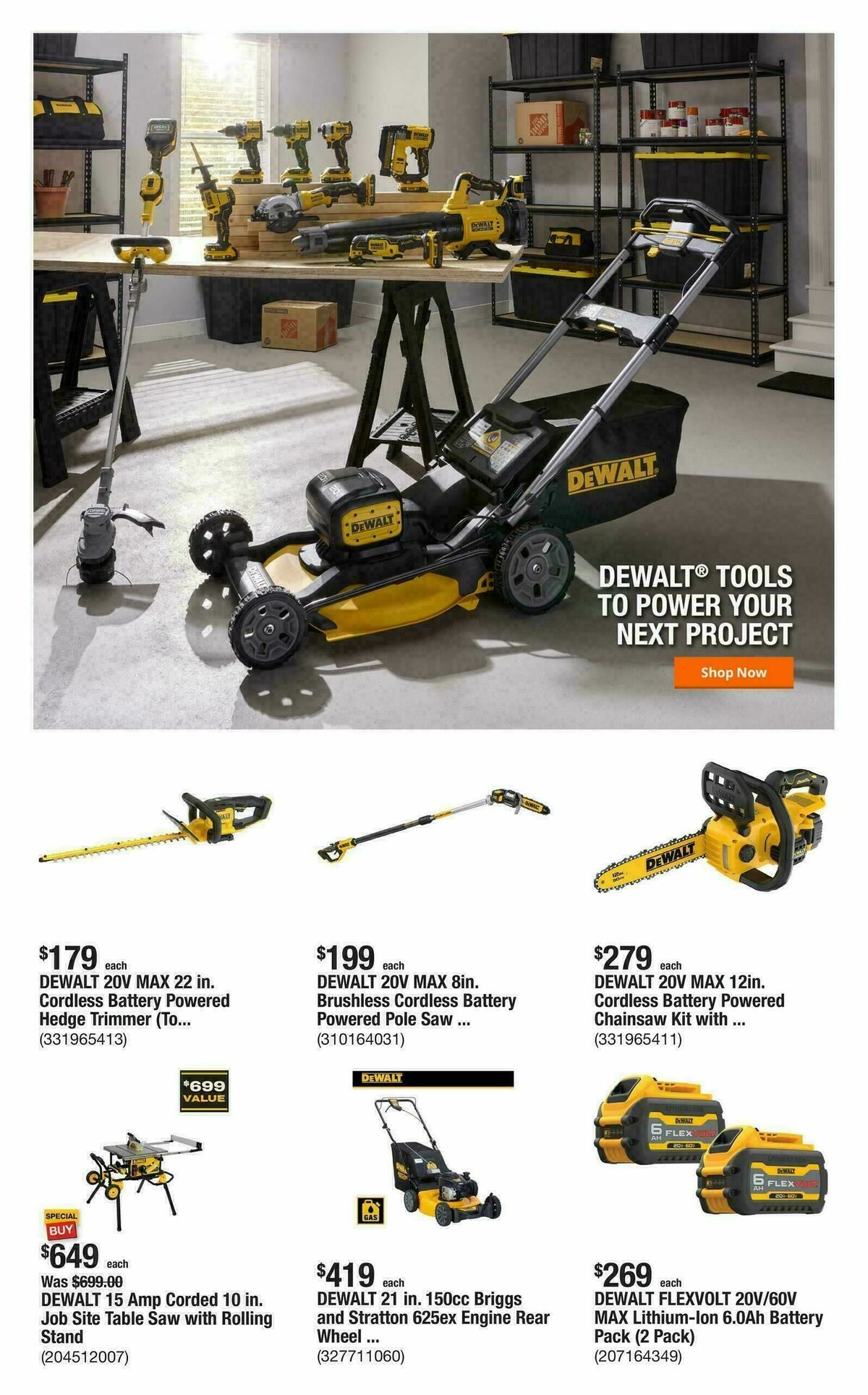 The Home Depot Weekly Ad from September 25