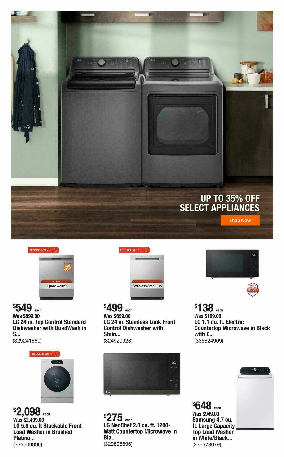 The Home Depot Weekly Ad from September 25
