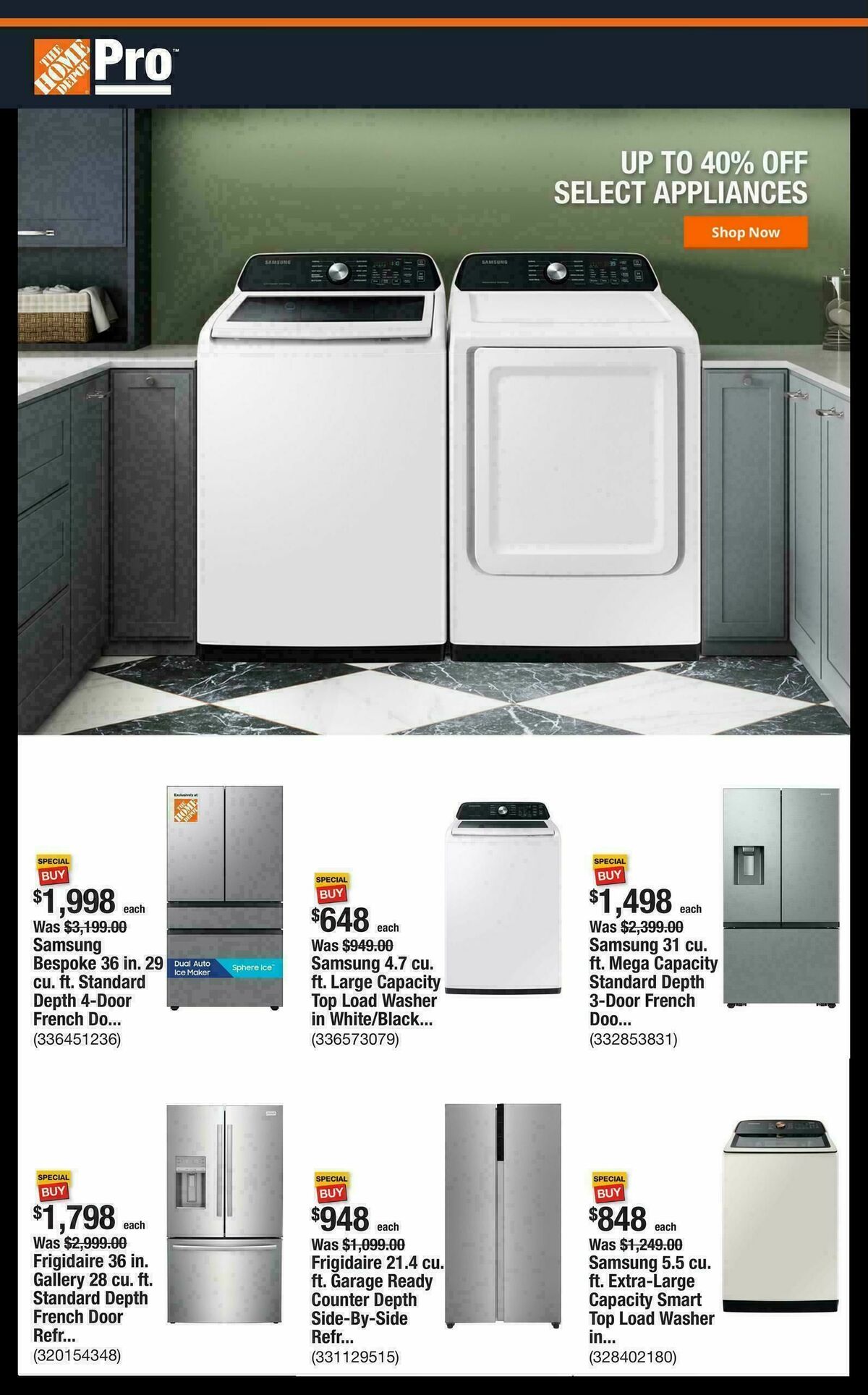 The Home Depot Weekly Ad from October 13