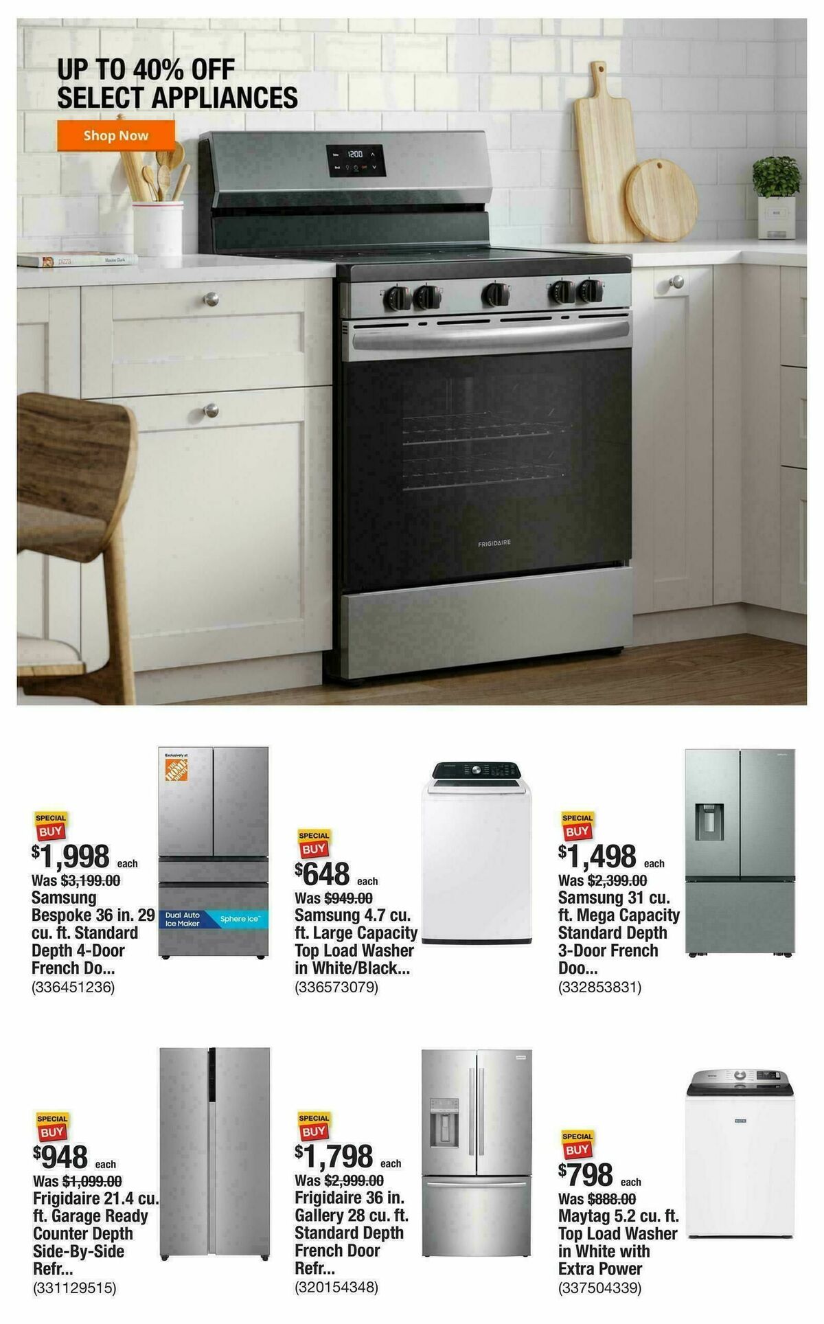 The Home Depot Weekly Ad from October 16
