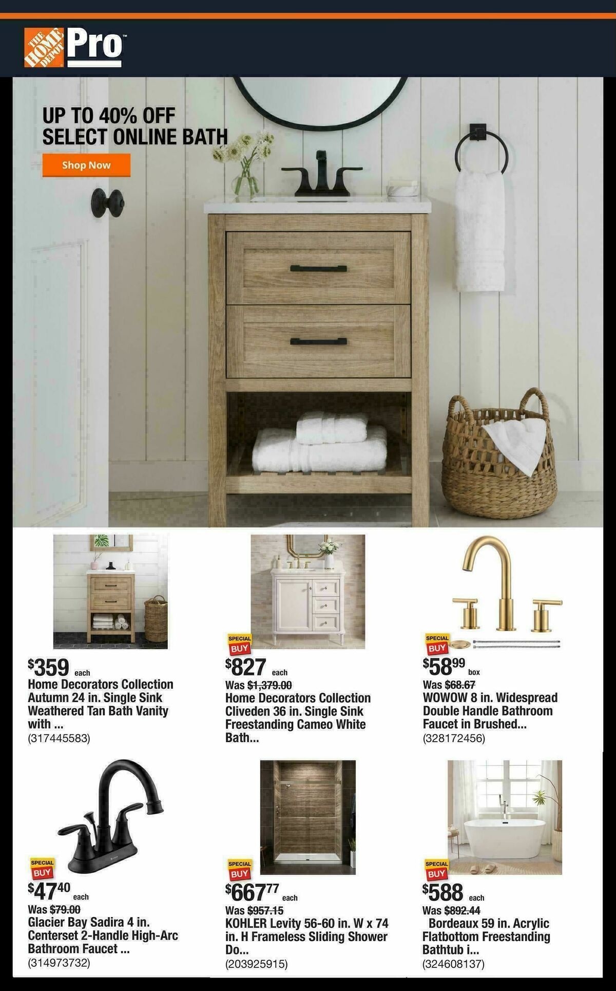 The Home Depot Weekly Ad from October 20