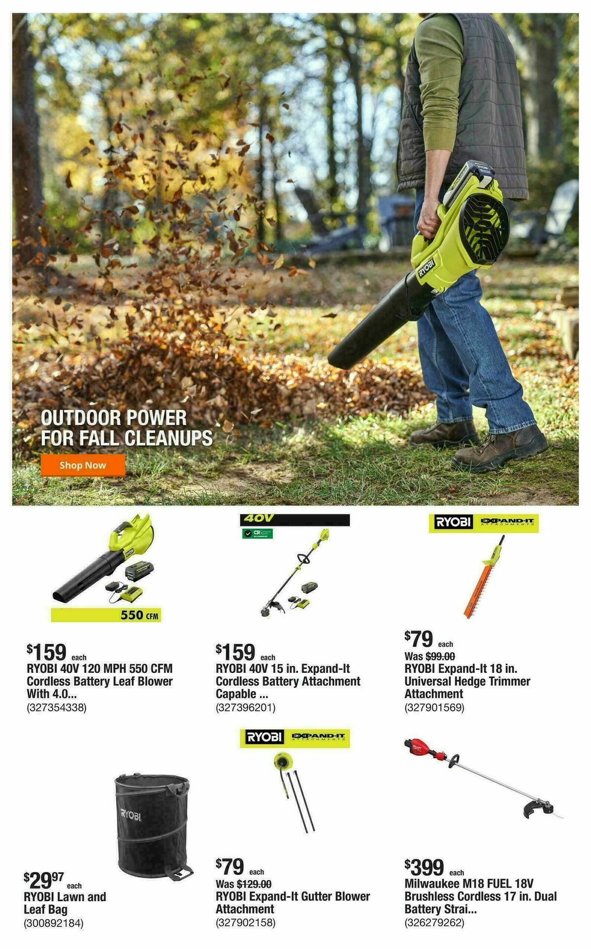 The Home Depot Weekly Ad from October 23