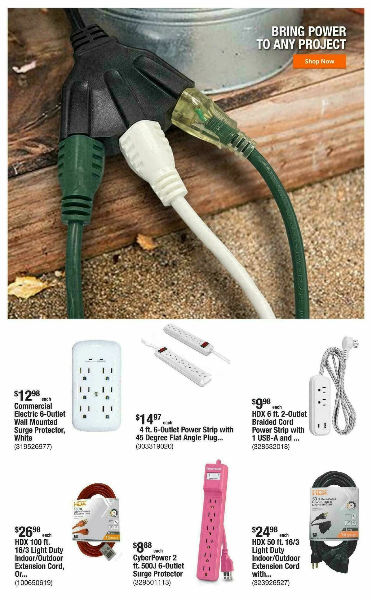 The Home Depot Weekly Ad from October 30