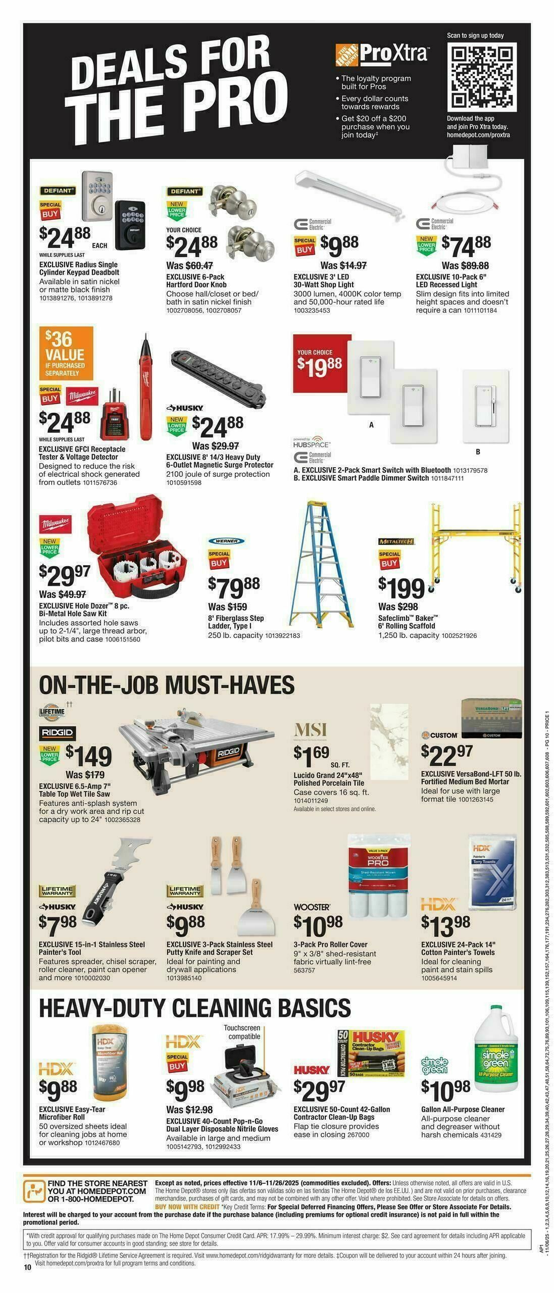 The Home Depot Holiday Day Weekly Ad from November 6