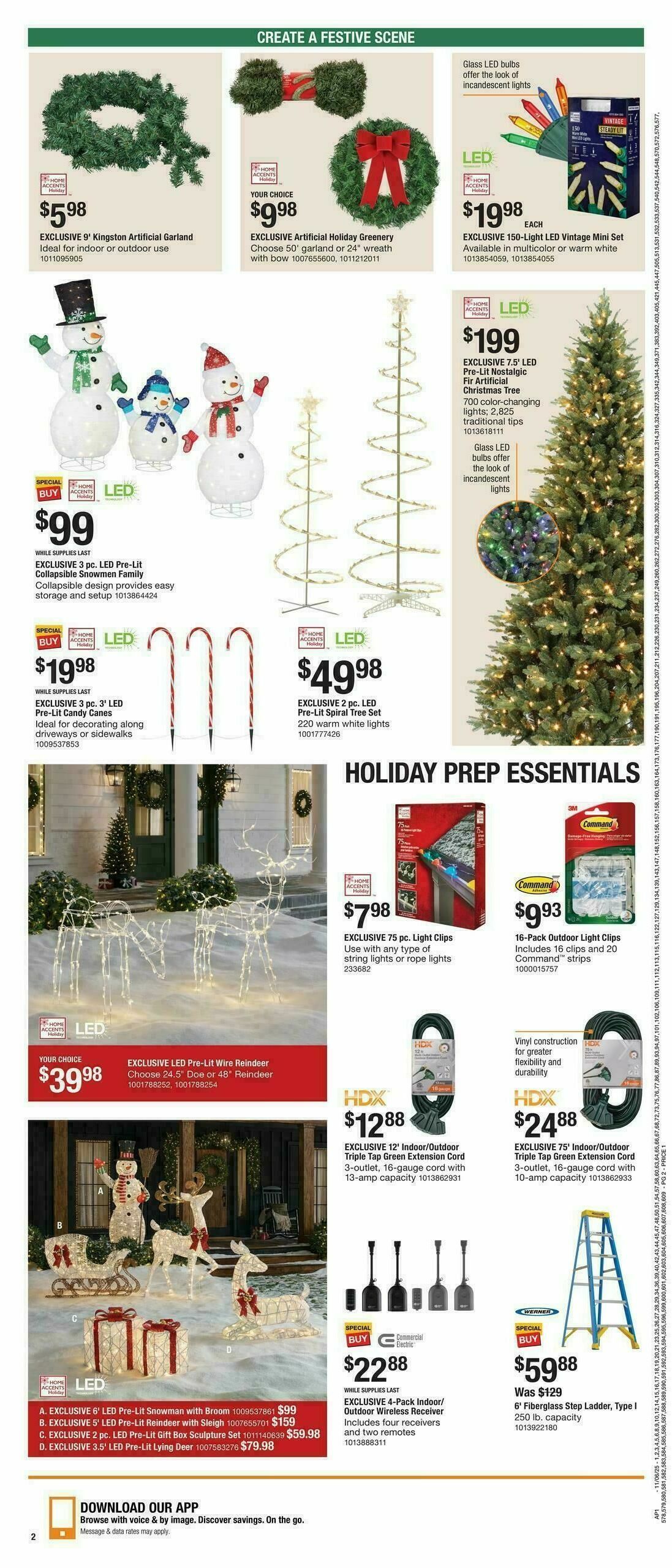 The Home Depot Holiday Day Weekly Ad from November 6
