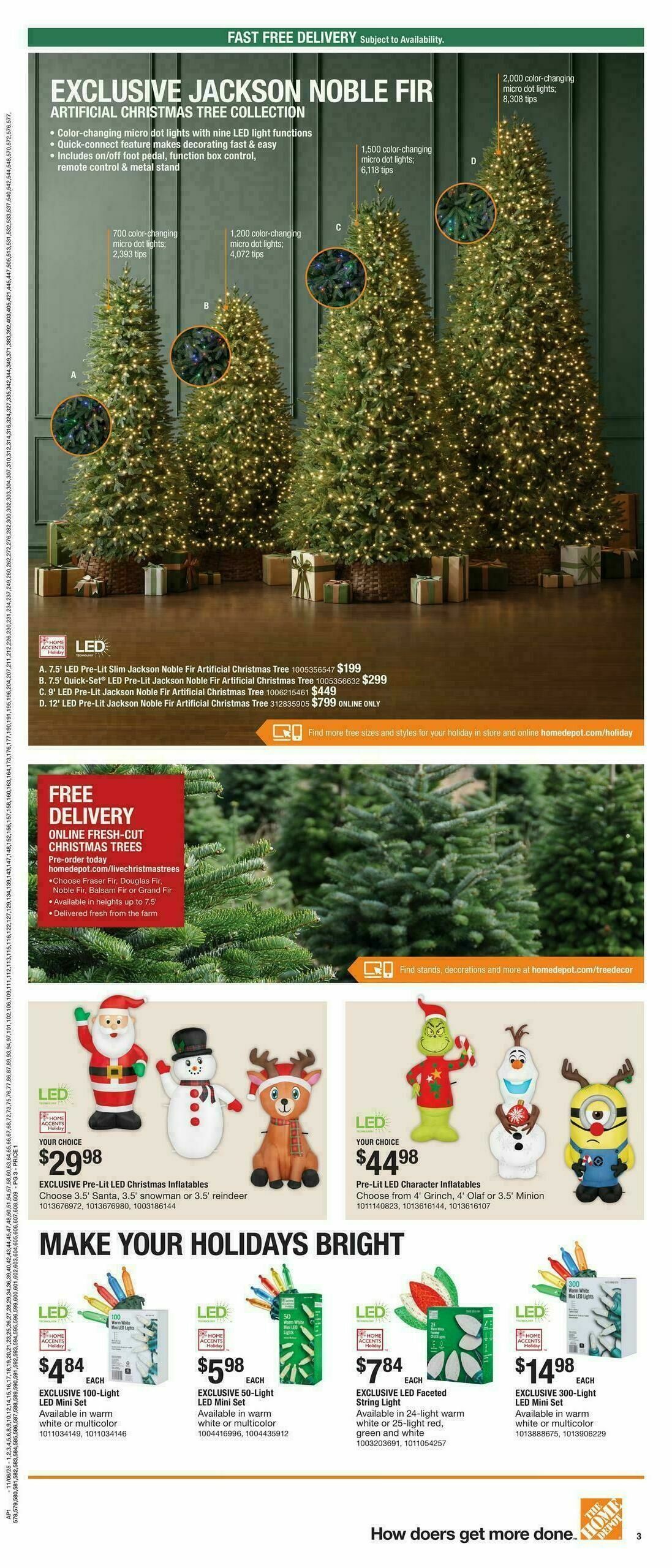 The Home Depot Holiday Day Weekly Ad from November 6