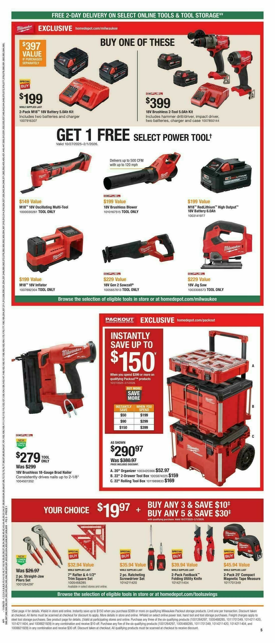 The Home Depot Holiday Day Weekly Ad from November 6