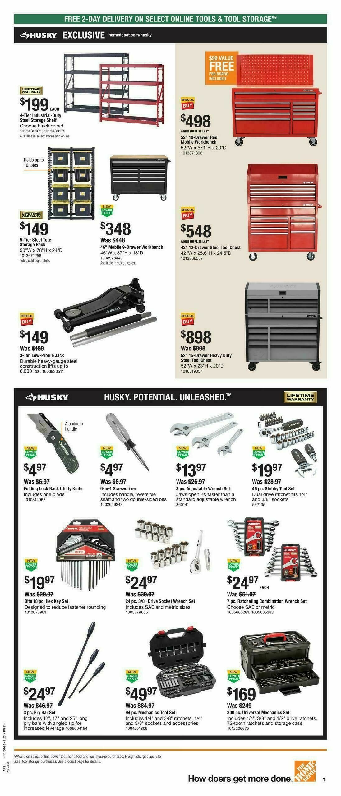 The Home Depot Holiday Day Weekly Ad from November 6