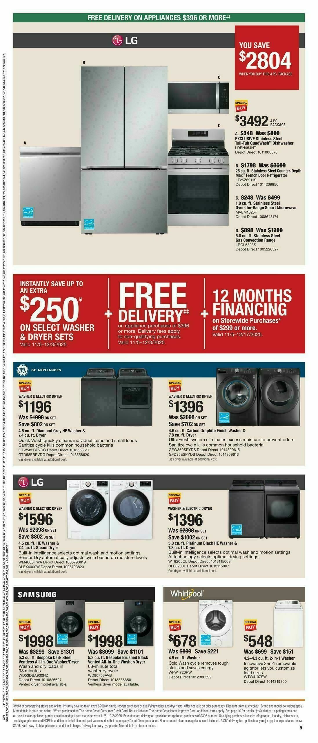 The Home Depot Holiday Day Weekly Ad from November 6