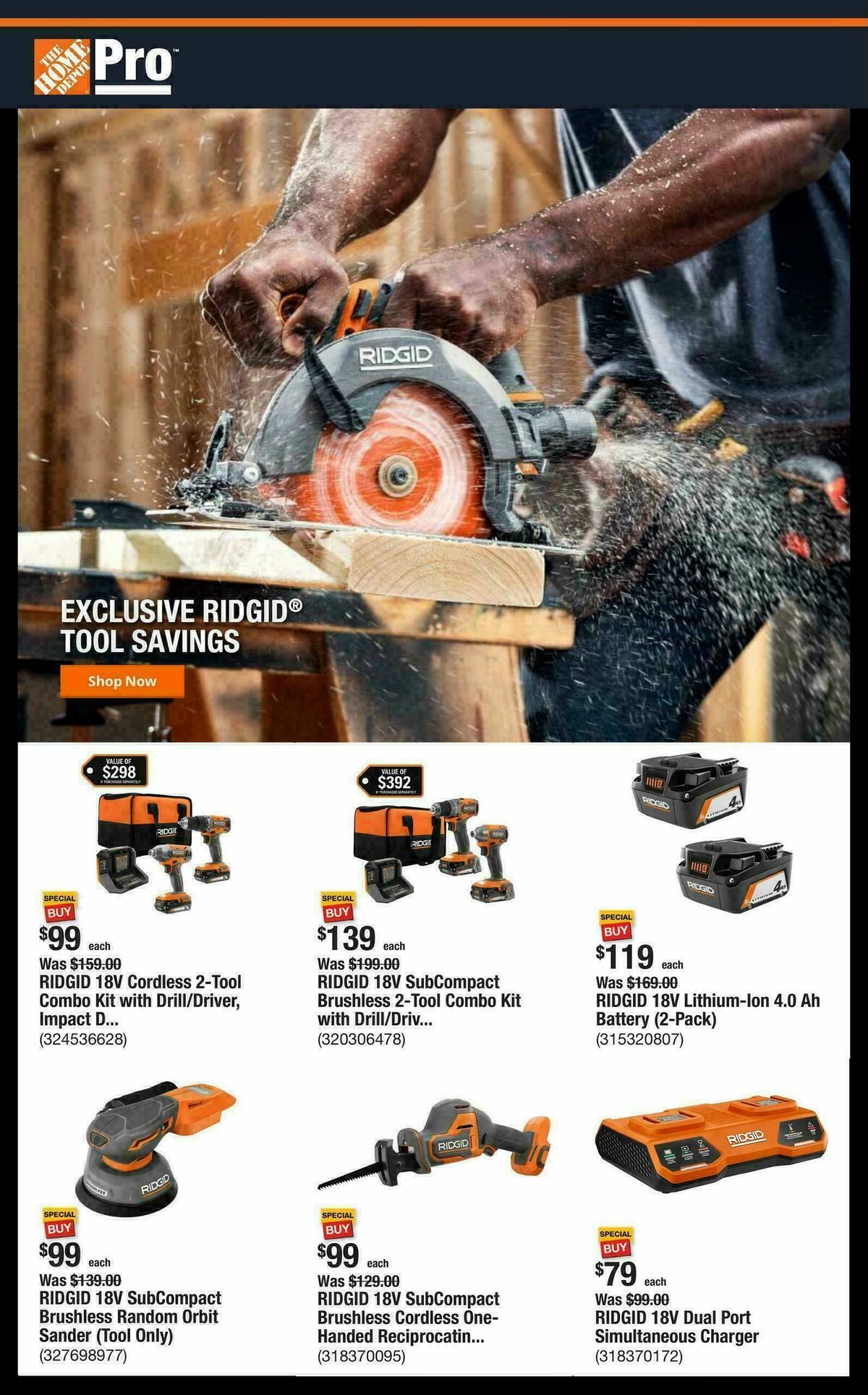 The Home Depot Weekly Ad from November 10