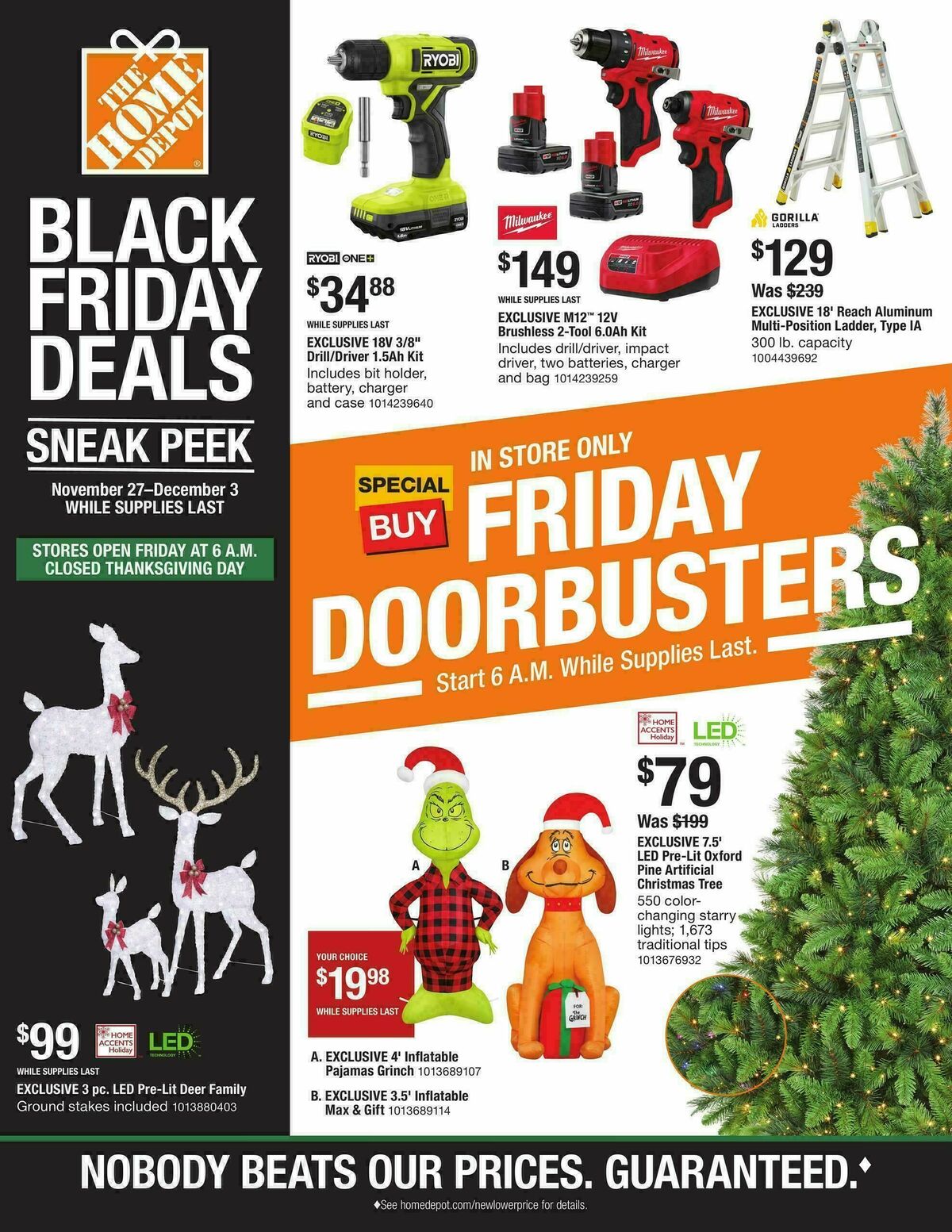 The Home Depot Doorbusters Sneak Peek Weekly Ad from November 24