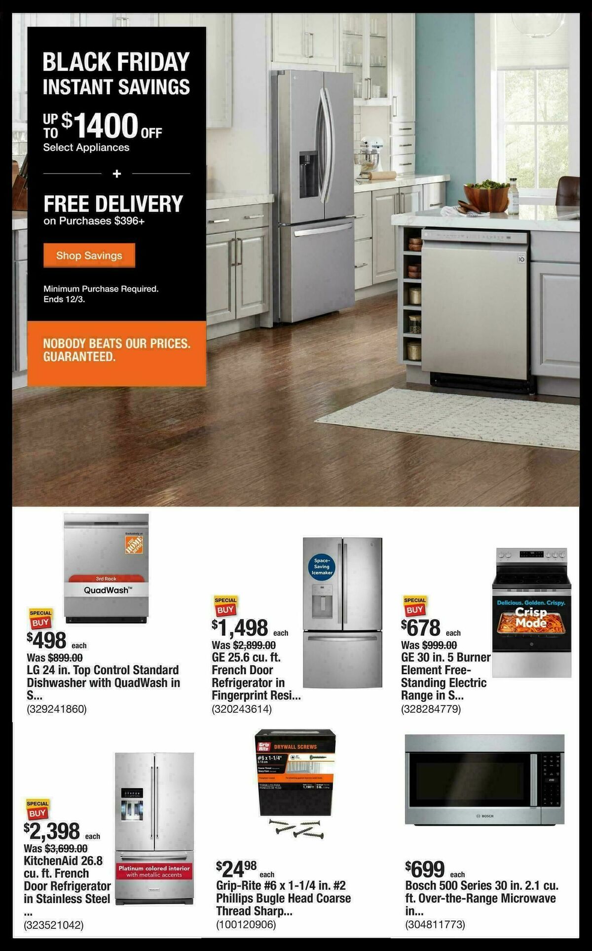 The Home Depot Weekly Ad from November 24