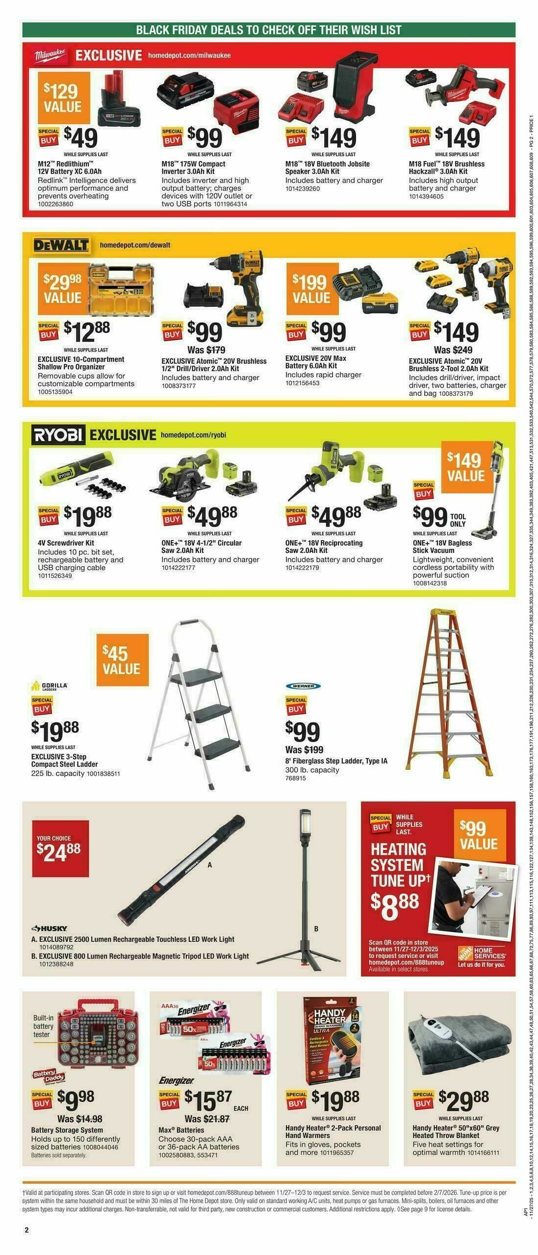 The Home Depot Black Friday Weekly Ad from November 27