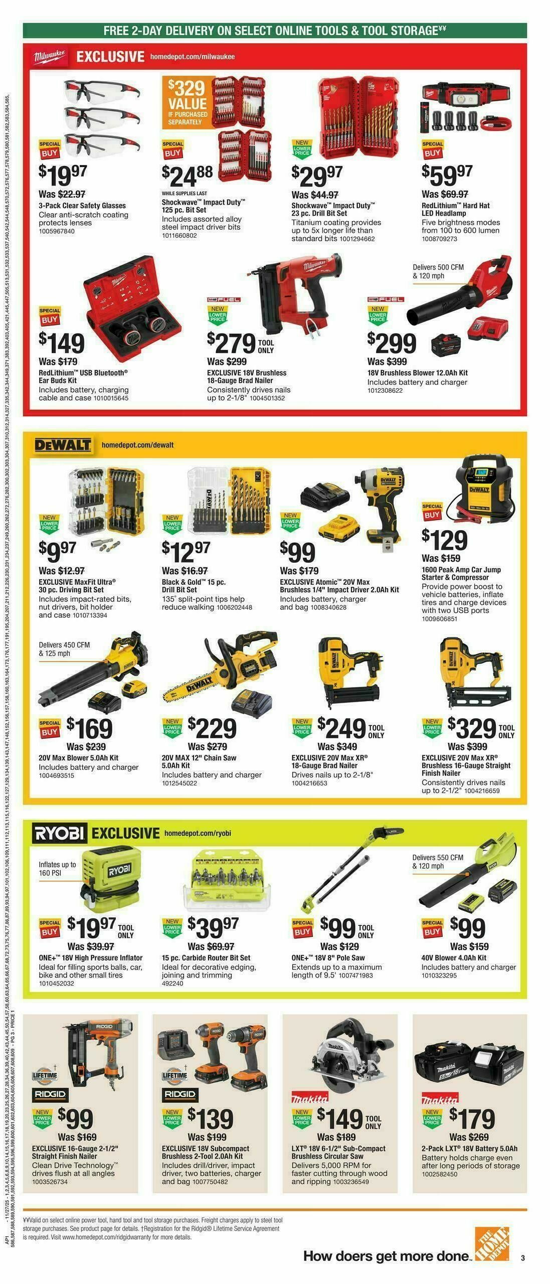 The Home Depot Black Friday Weekly Ad from November 27