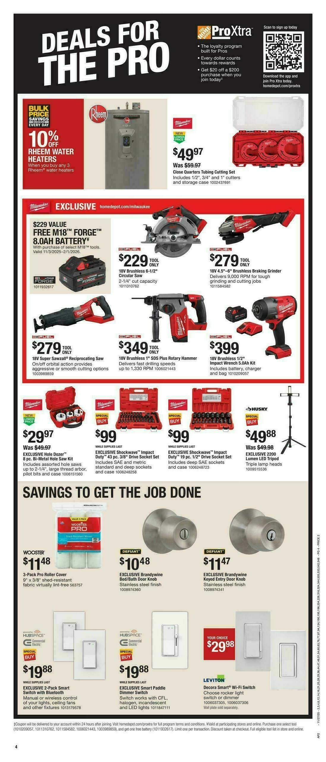 The Home Depot Black Friday Weekly Ad from November 27