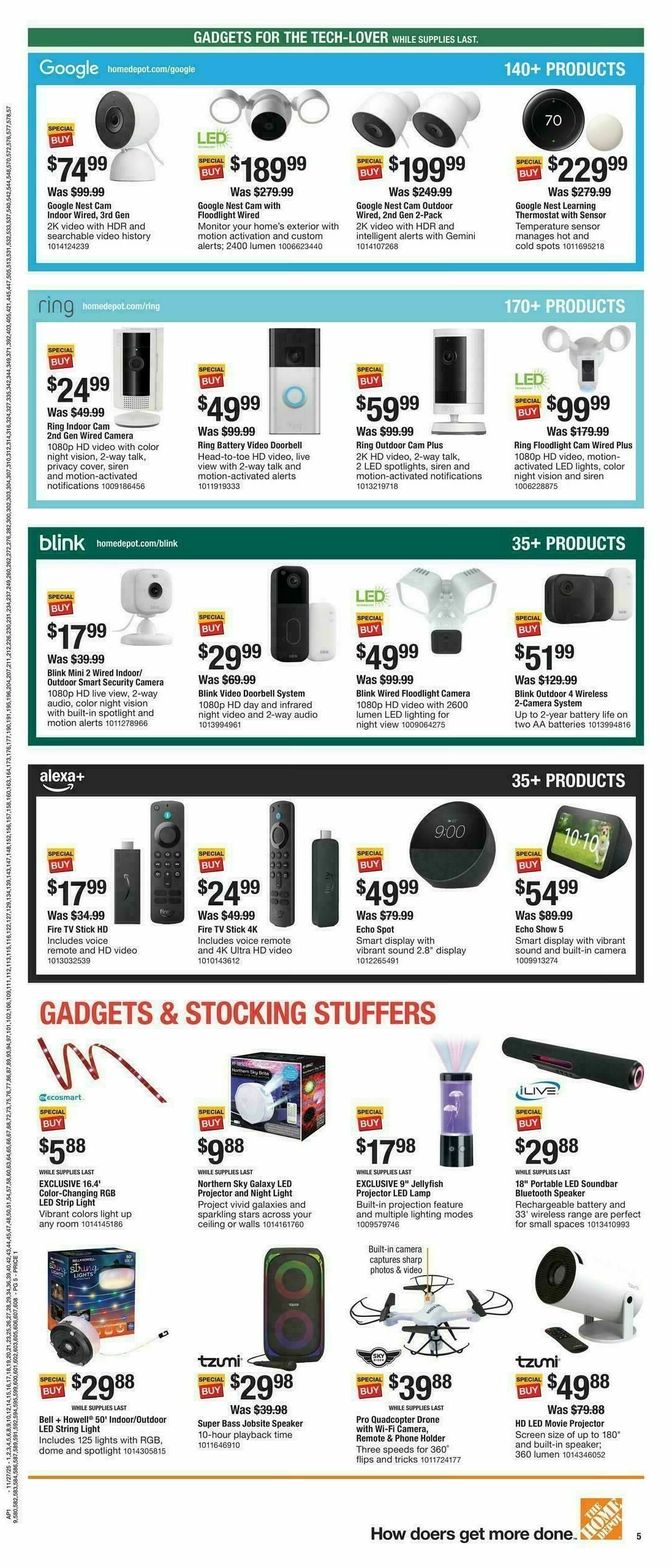 The Home Depot Black Friday Weekly Ad from November 27