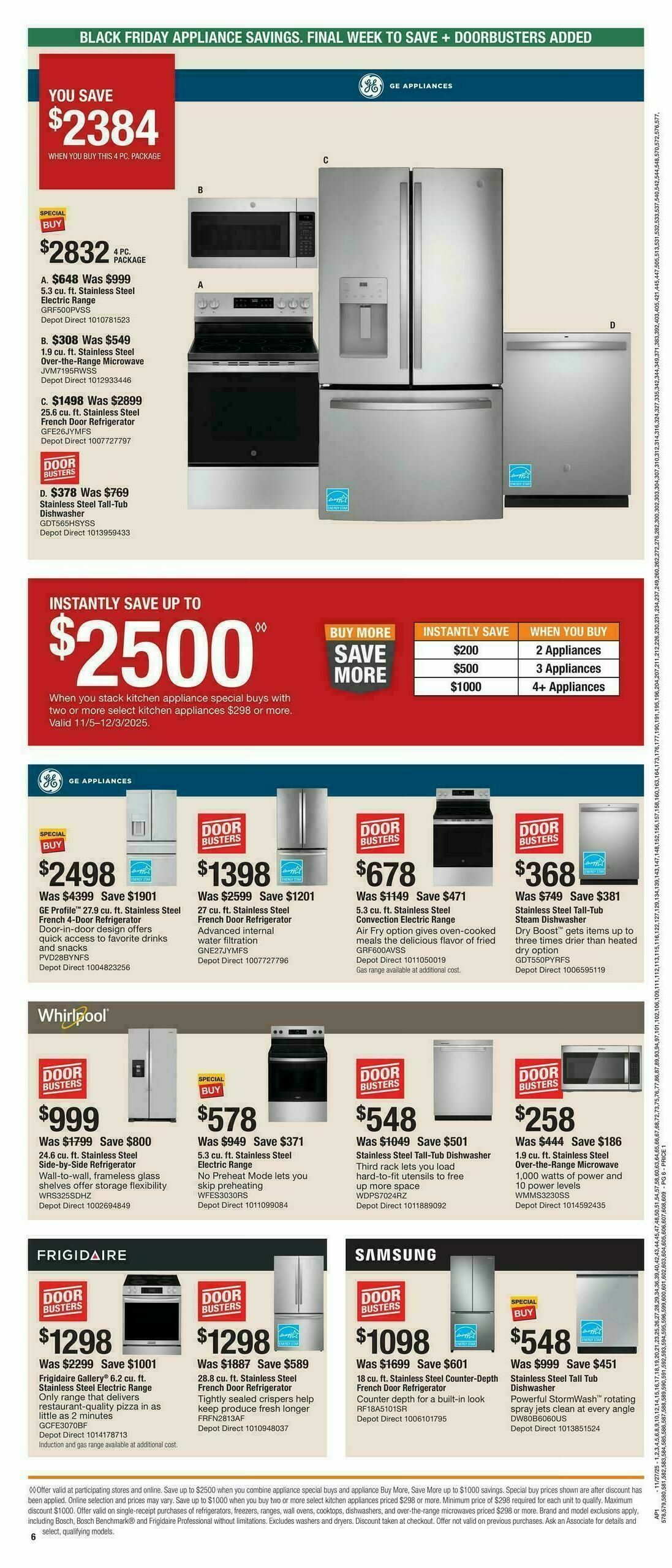 The Home Depot Black Friday Weekly Ad from November 27