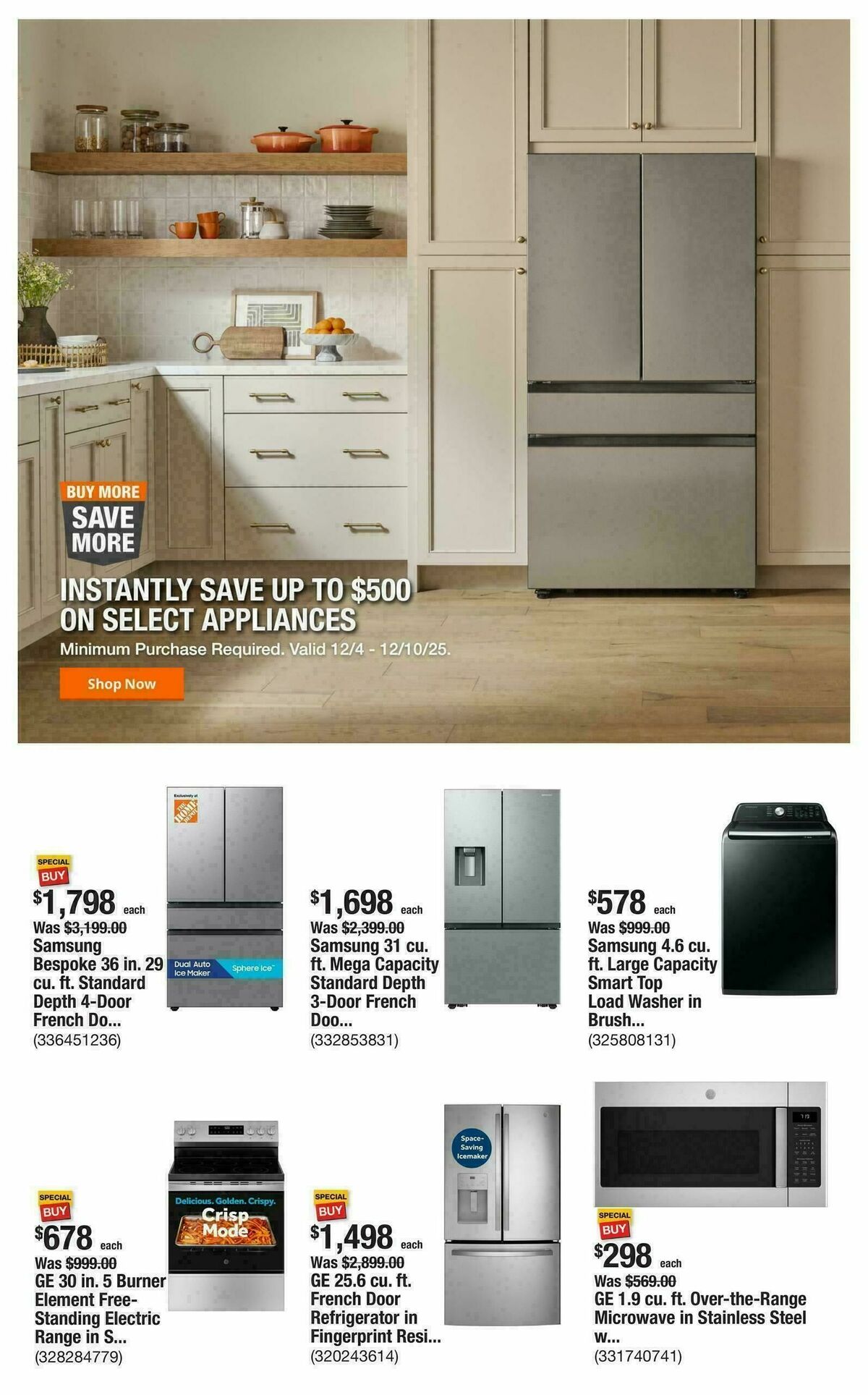 The Home Depot Weekly Ad from December 4