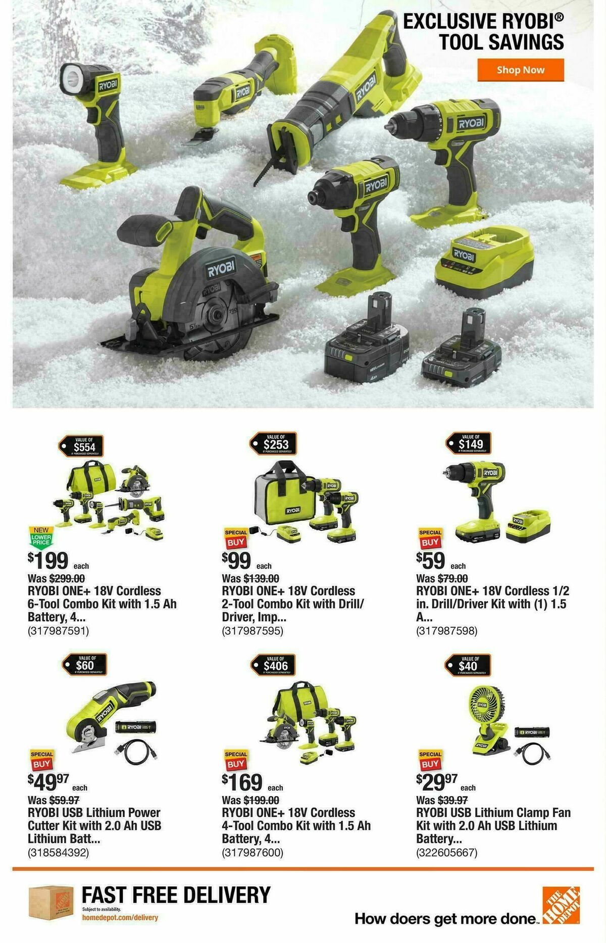 The Home Depot Weekly Ad from January 1