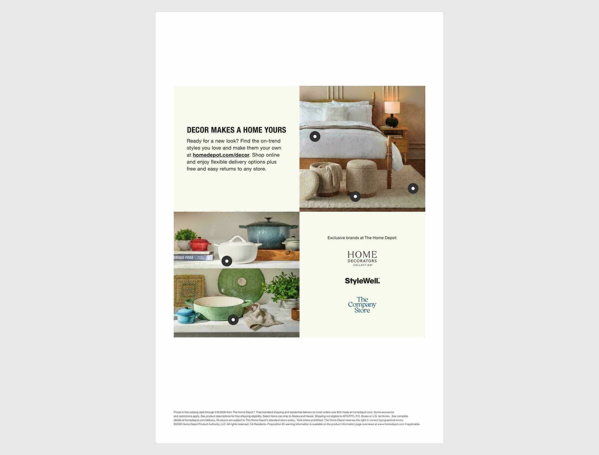 The Home Depot Holiday Decor Weekly Ad from January 5