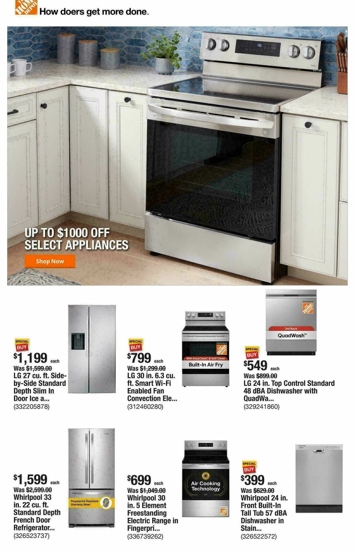 The Home Depot Weekly Ad from January 8