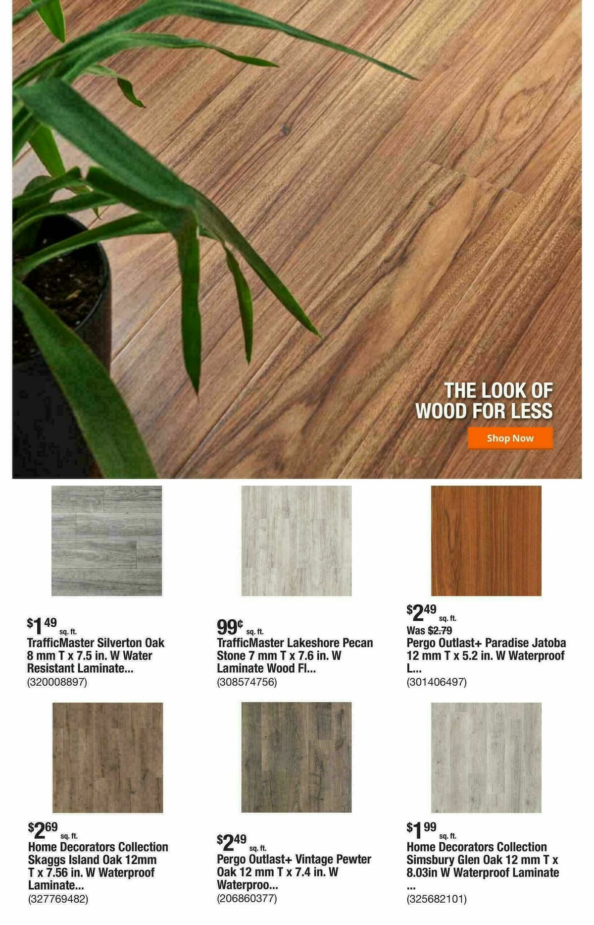 The Home Depot Weekly Ad from January 8
