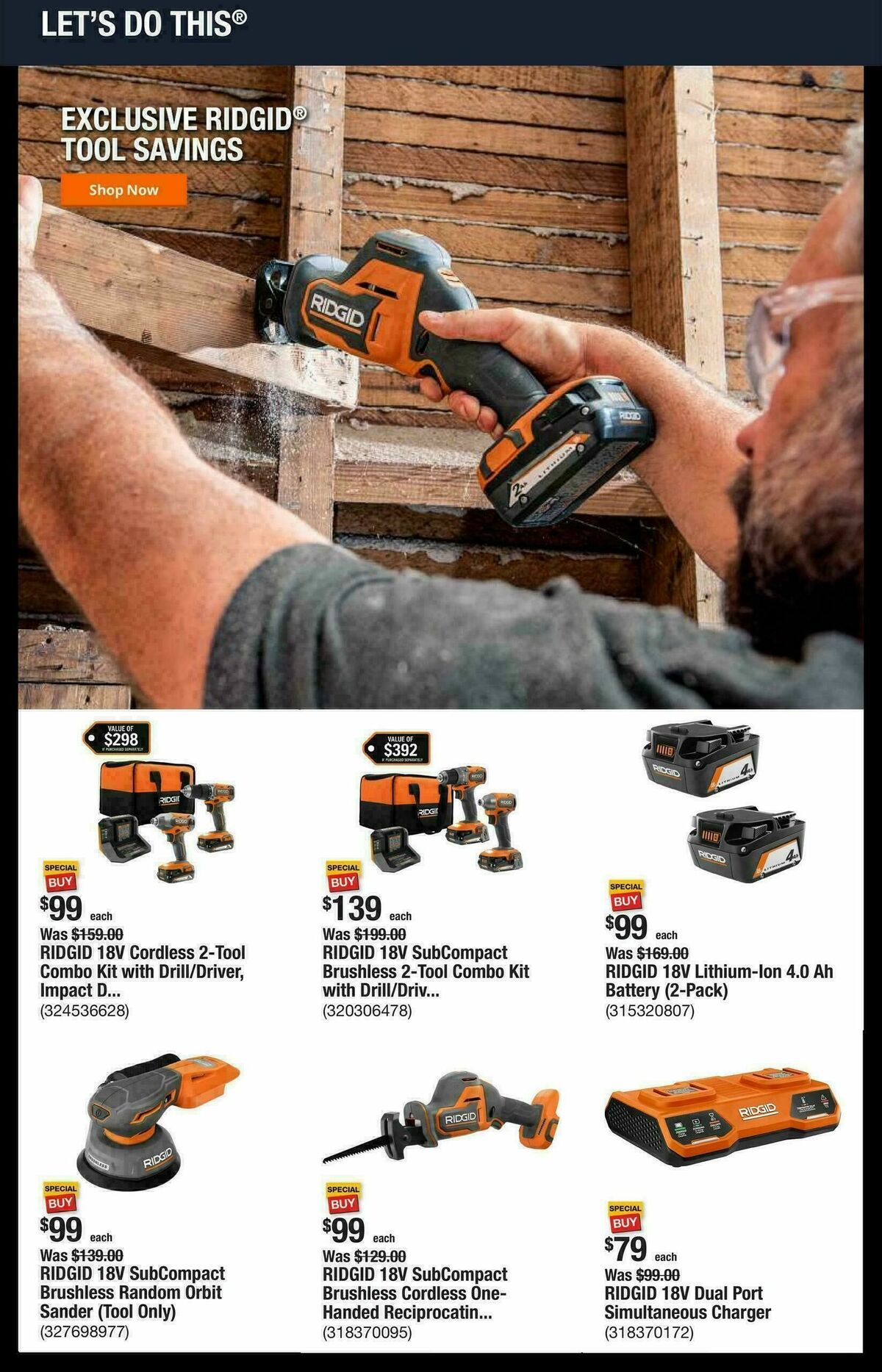 The Home Depot Weekly Ad from January 19