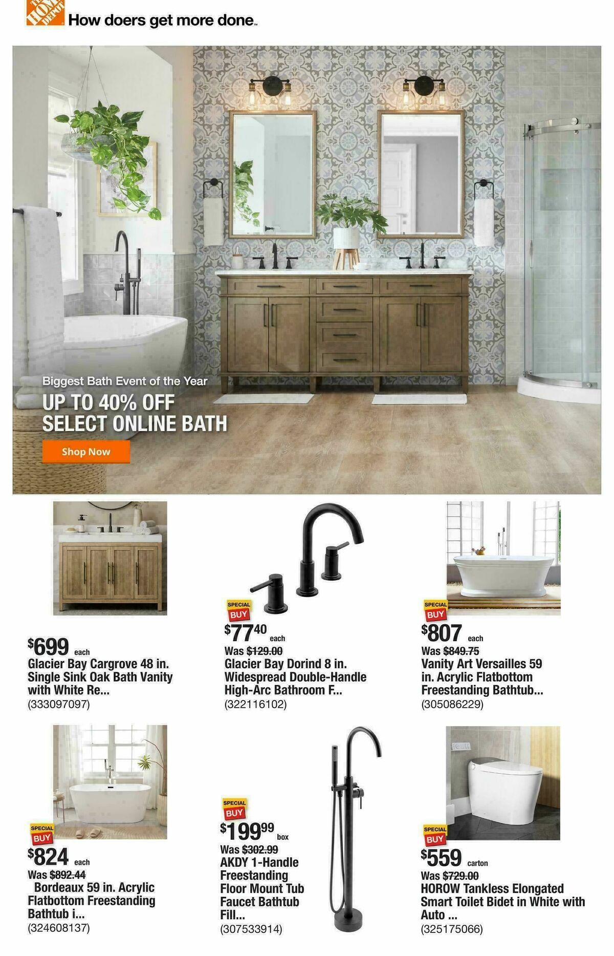 The Home Depot Weekly Ad from January 22