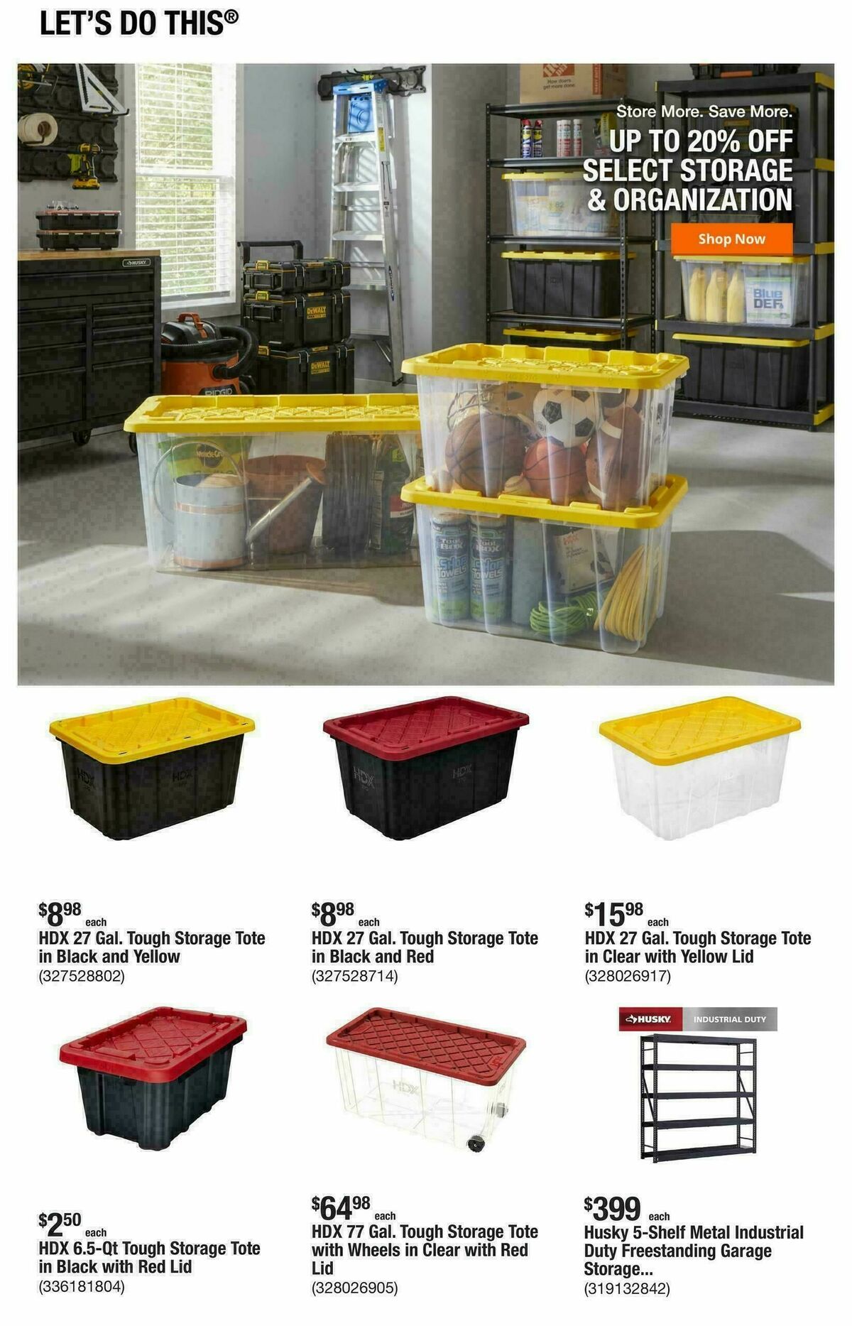 The Home Depot Weekly Ad from January 22