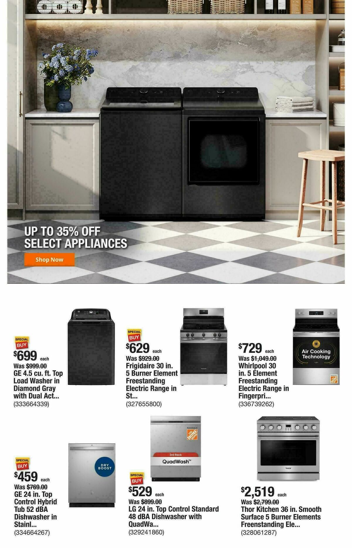 The Home Depot Weekly Ad from January 29