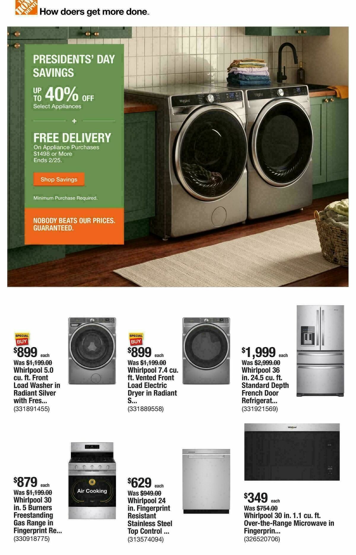 The Home Depot Weekly Ad from February 19