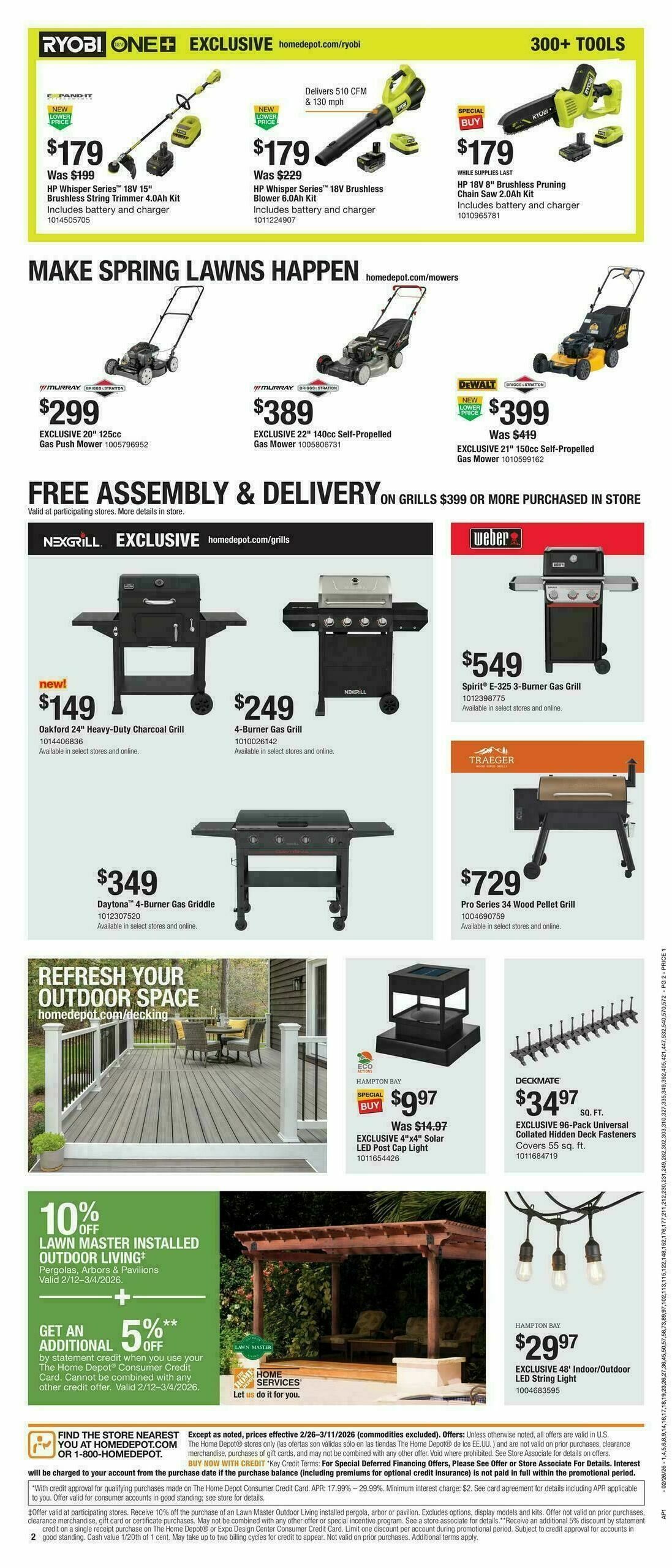 The Home Depot Bring on Spring Weekly Ad from February 26