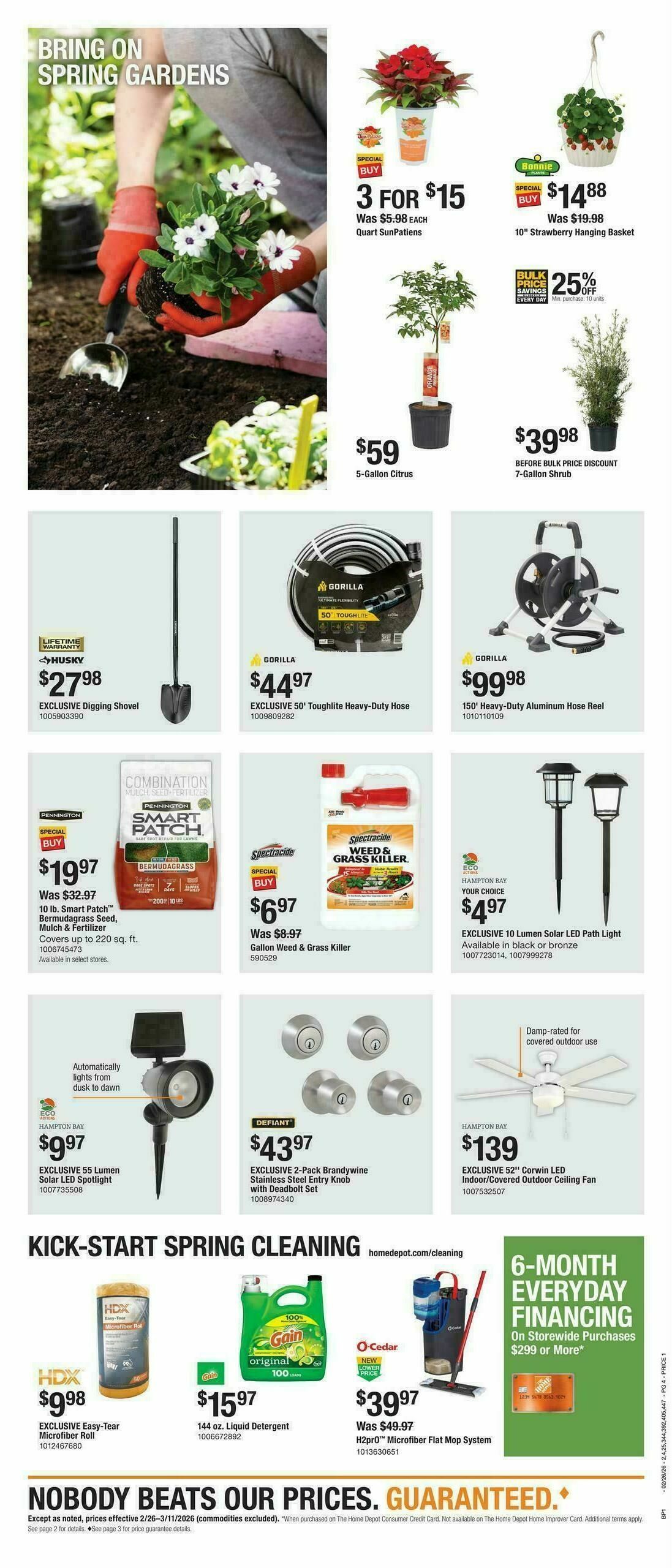 The Home Depot Bring on Spring Weekly Ad from February 26