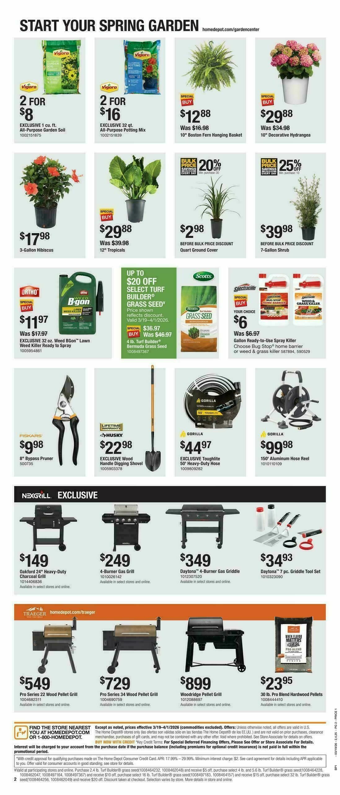 The Home Depot Spring Starts Weekly Ad from March 19