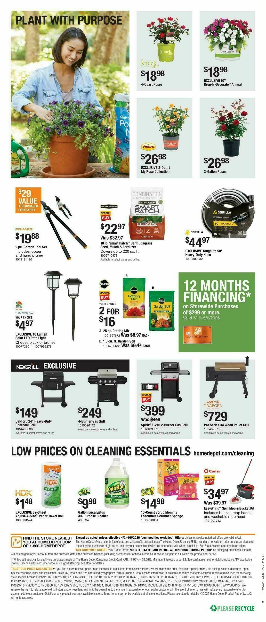 The Home Depot Bring on Spring Doing Weekly Ad from April 2