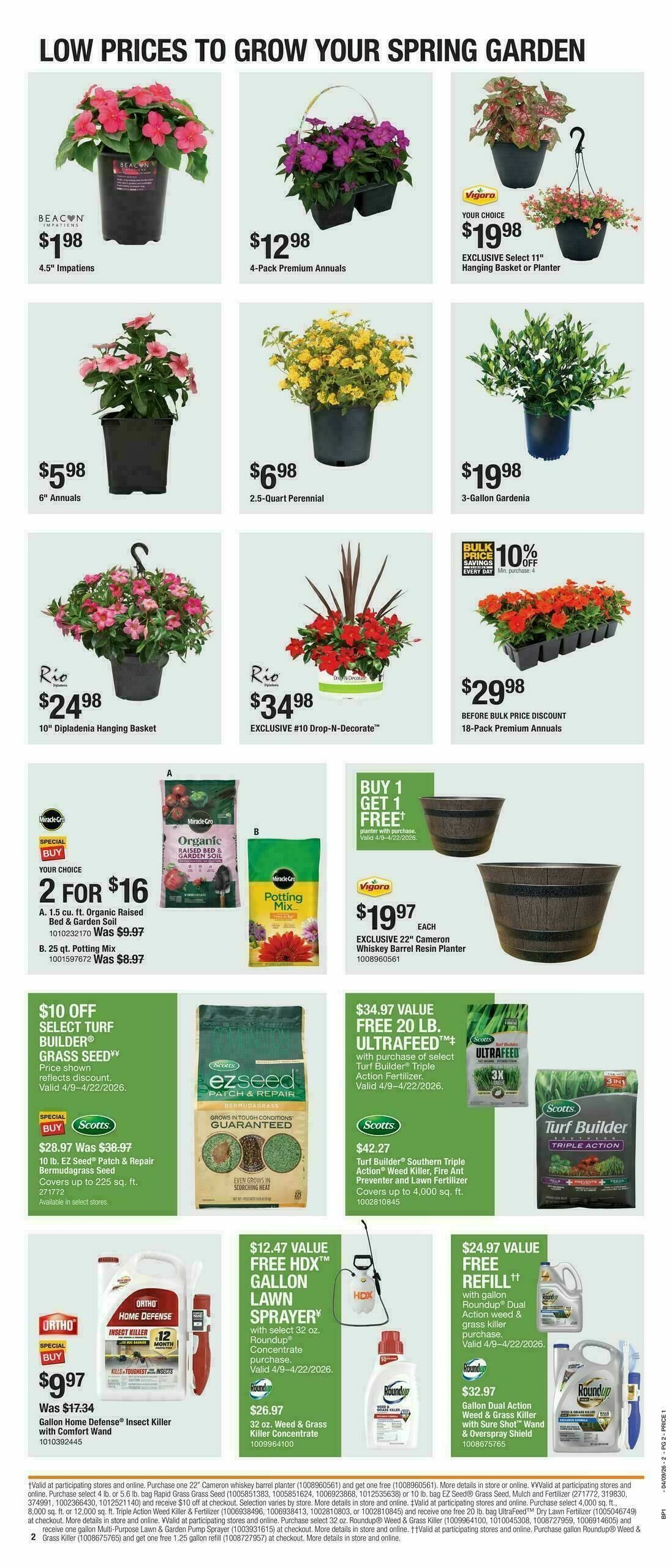 The Home Depot Spring Black Friday Weekly Ad from April 9