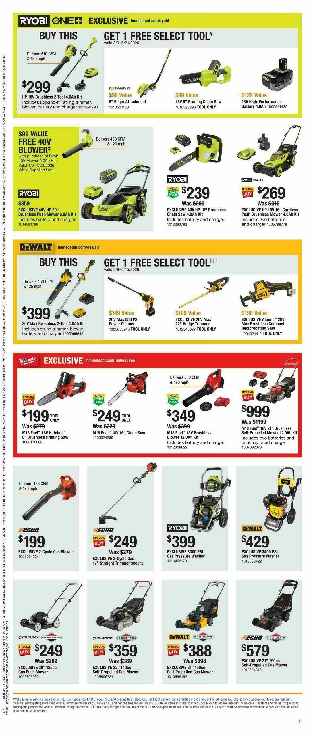 The Home Depot Spring Black Friday Weekly Ad from April 9